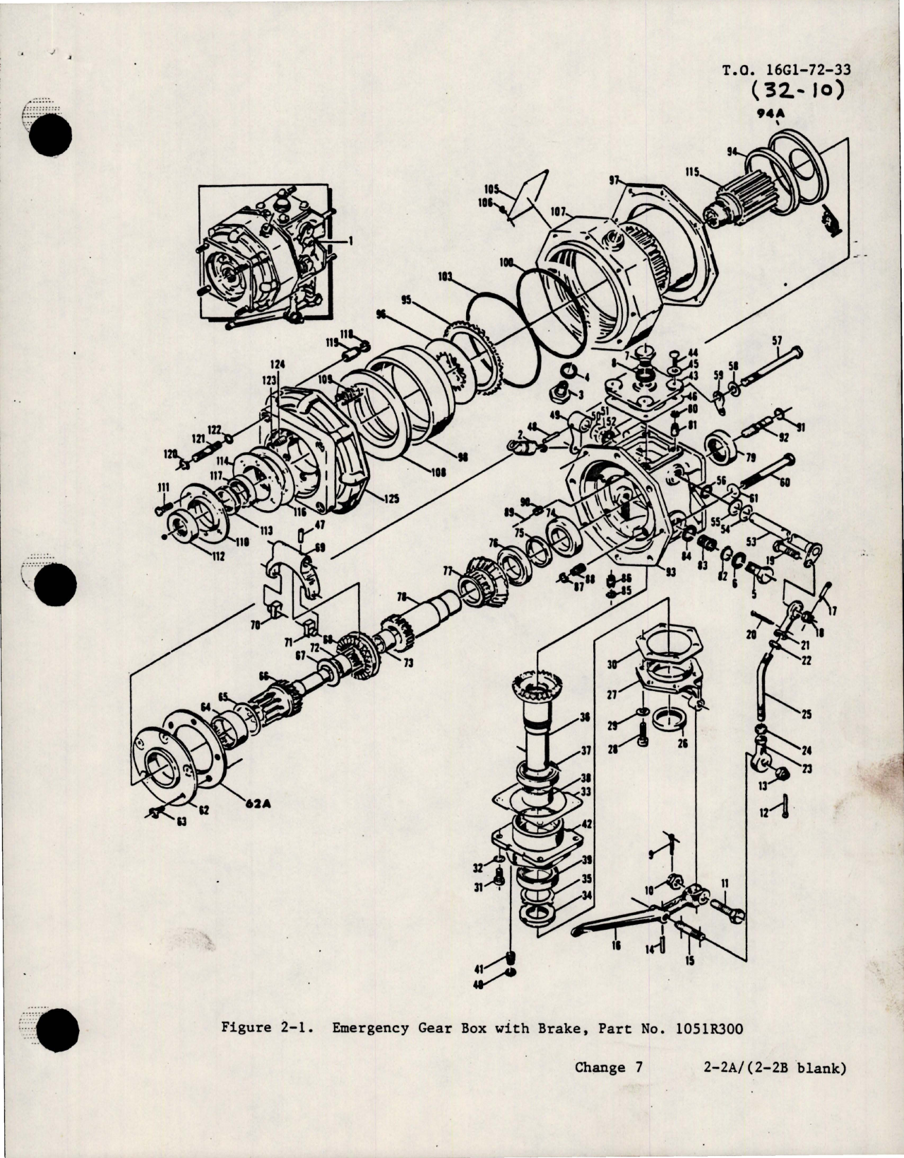 Sample page 9 from AirCorps Library document: Overhaul for Emergency Gear Box with Brake - Parts 1051R228, 1051R274, 1051R268 and 1051R300