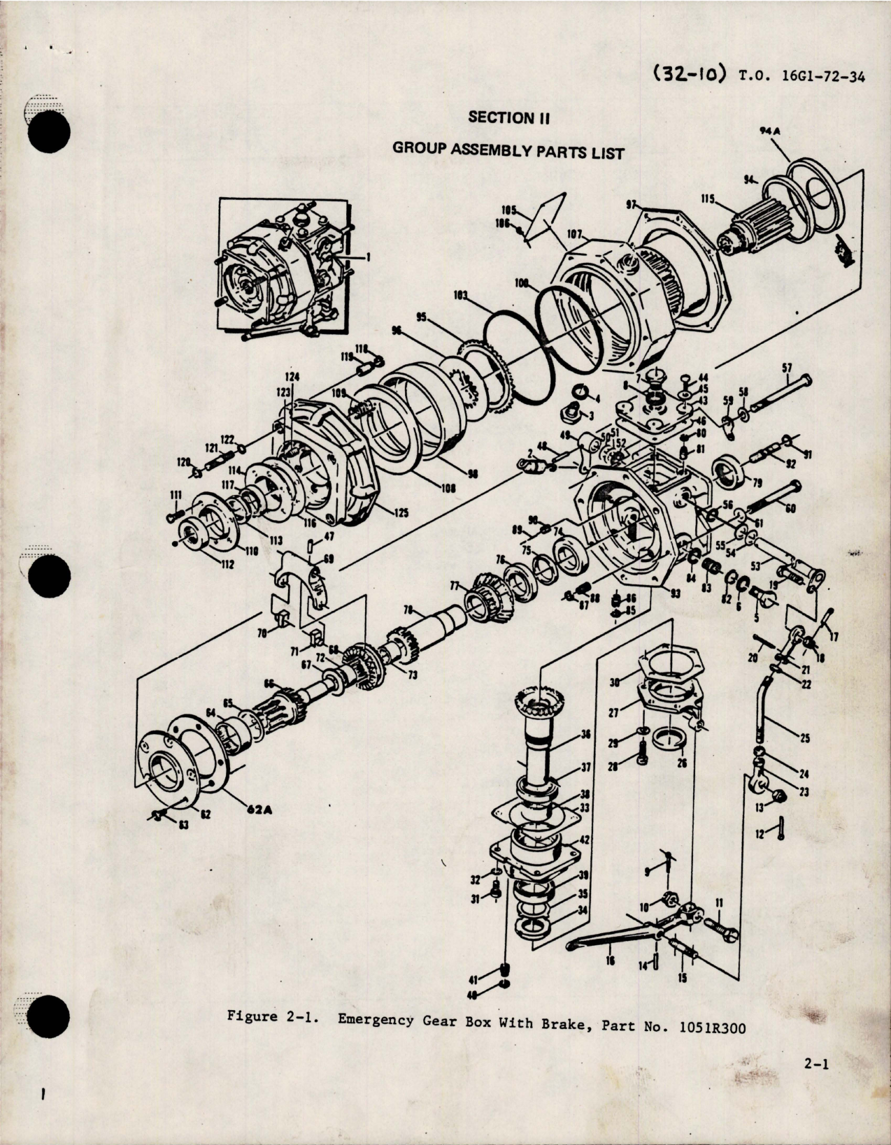 Sample page 7 from AirCorps Library document: Illustrated Parts Breakdown for Emergency Gear Box with Brake - Parts 1051R228, 1051R268, 1051R274 and 1051R300
