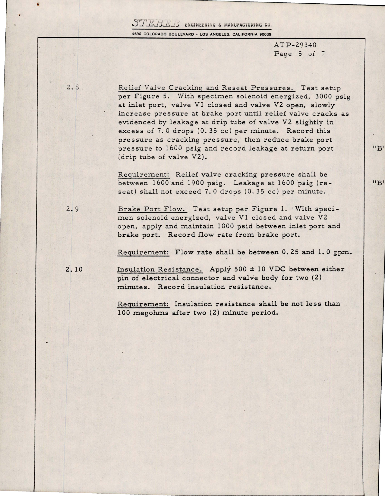 Sample page 5 from AirCorps Library document: Acceptance Test Procedure for Valve Prop Brake Control 