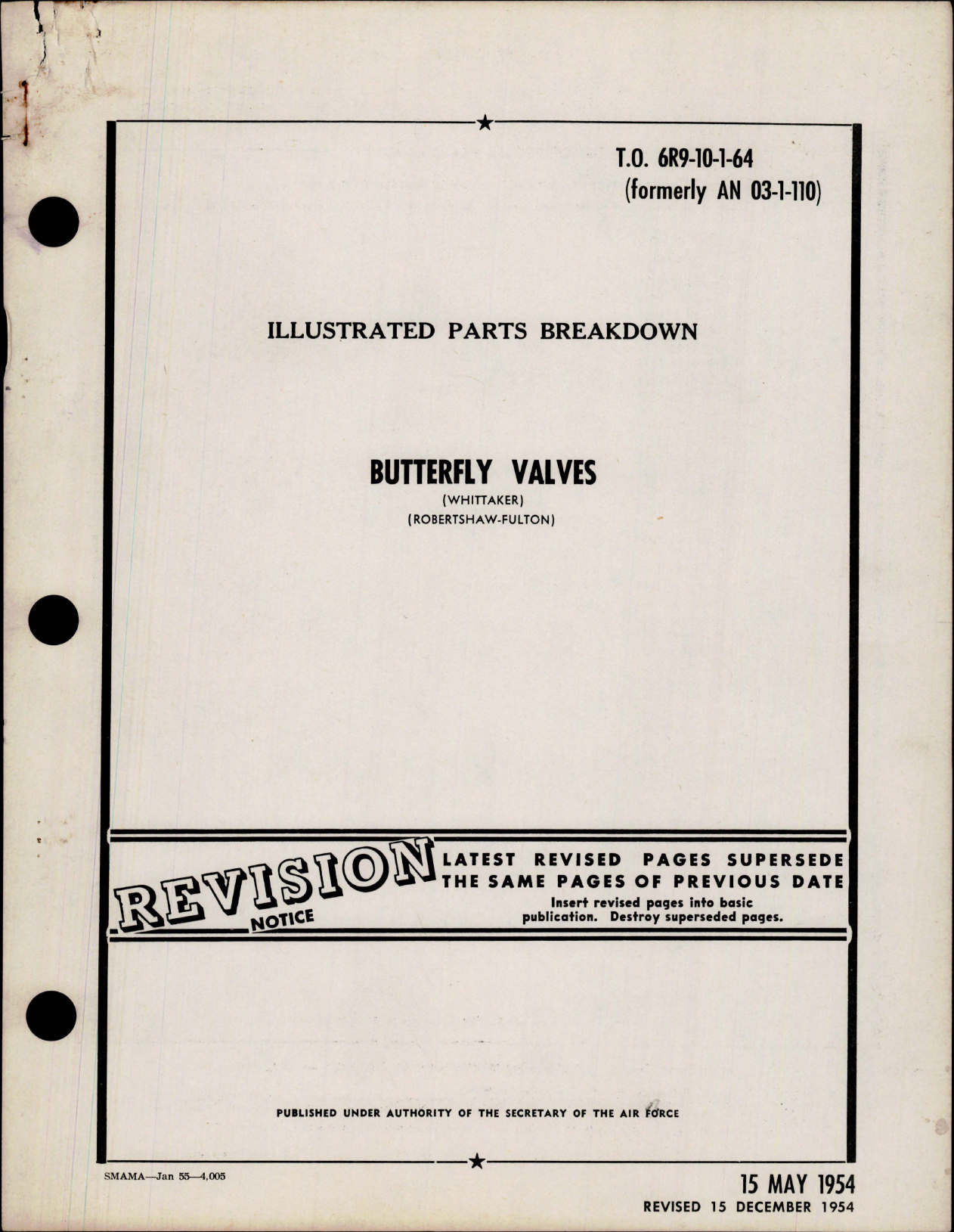 Sample page 1 from AirCorps Library document: Illustrated Parts Breakdown for Butterfly Valves 