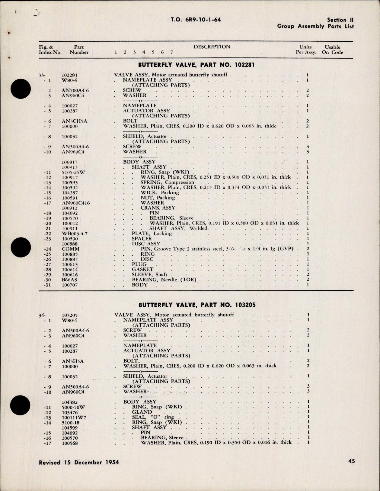 Sample page 9 from AirCorps Library document: Illustrated Parts Breakdown for Butterfly Valves 