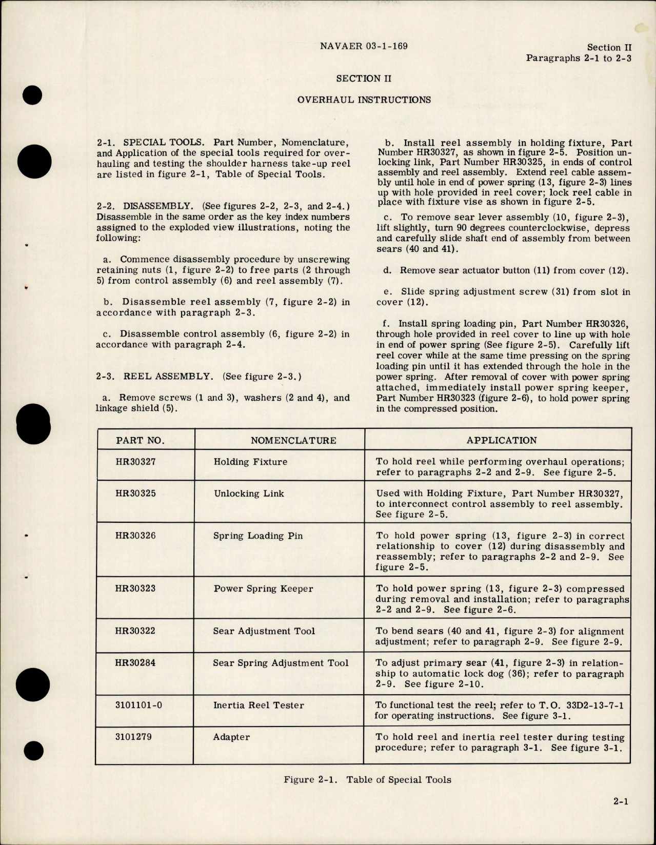 Sample page 7 from AirCorps Library document: Overhaul Instructions for Shoulder Harness Take-Up Reels