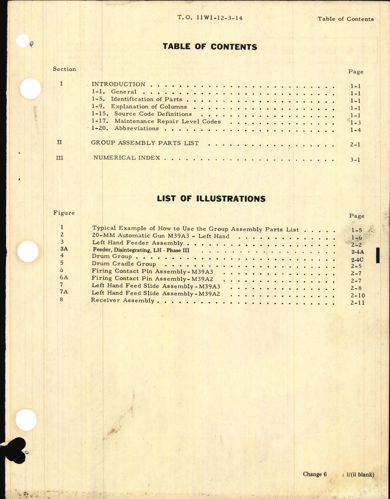 Sample page 5 from AirCorps Library document: Illustrated Parts Breakdown for 20-MM Automatic Guns M39A3 and M39A2