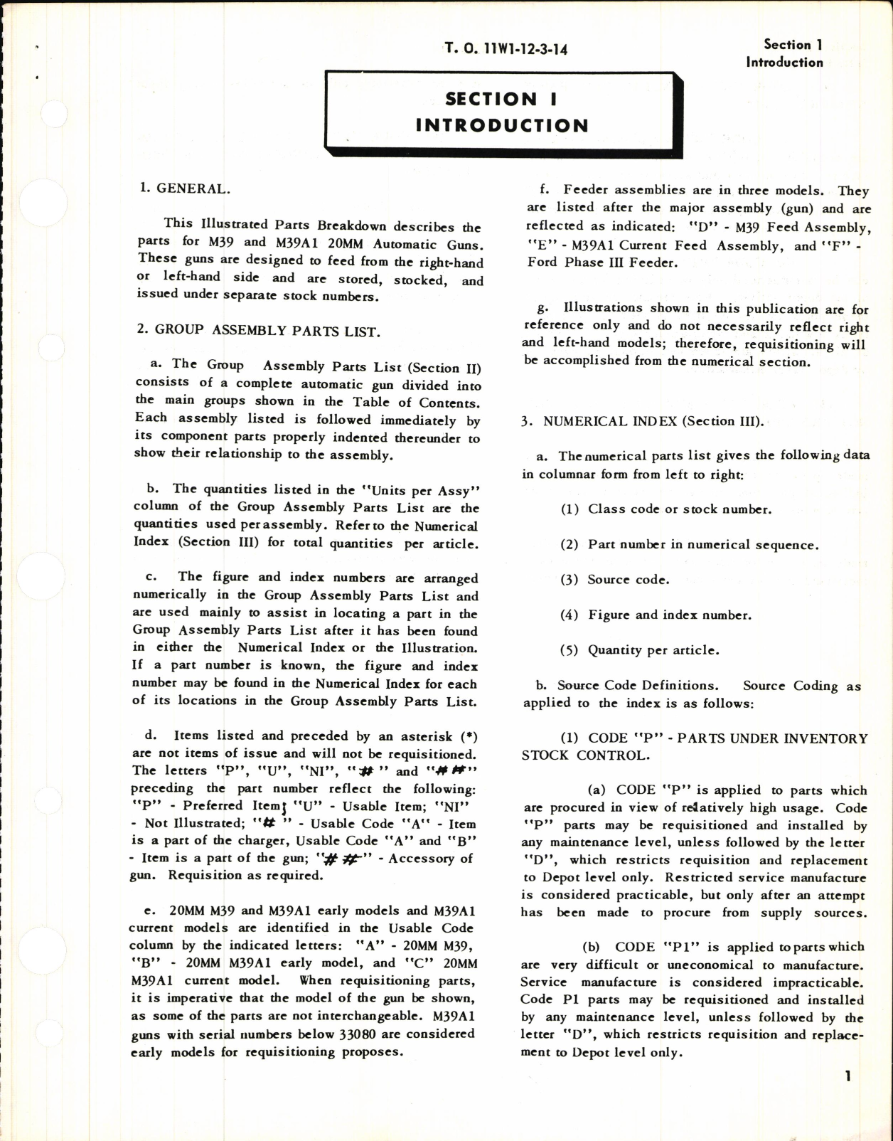 Sample page 5 from AirCorps Library document: Illustrated Parts Breakdown for Automatic Gun 20MM M39 and M39A1