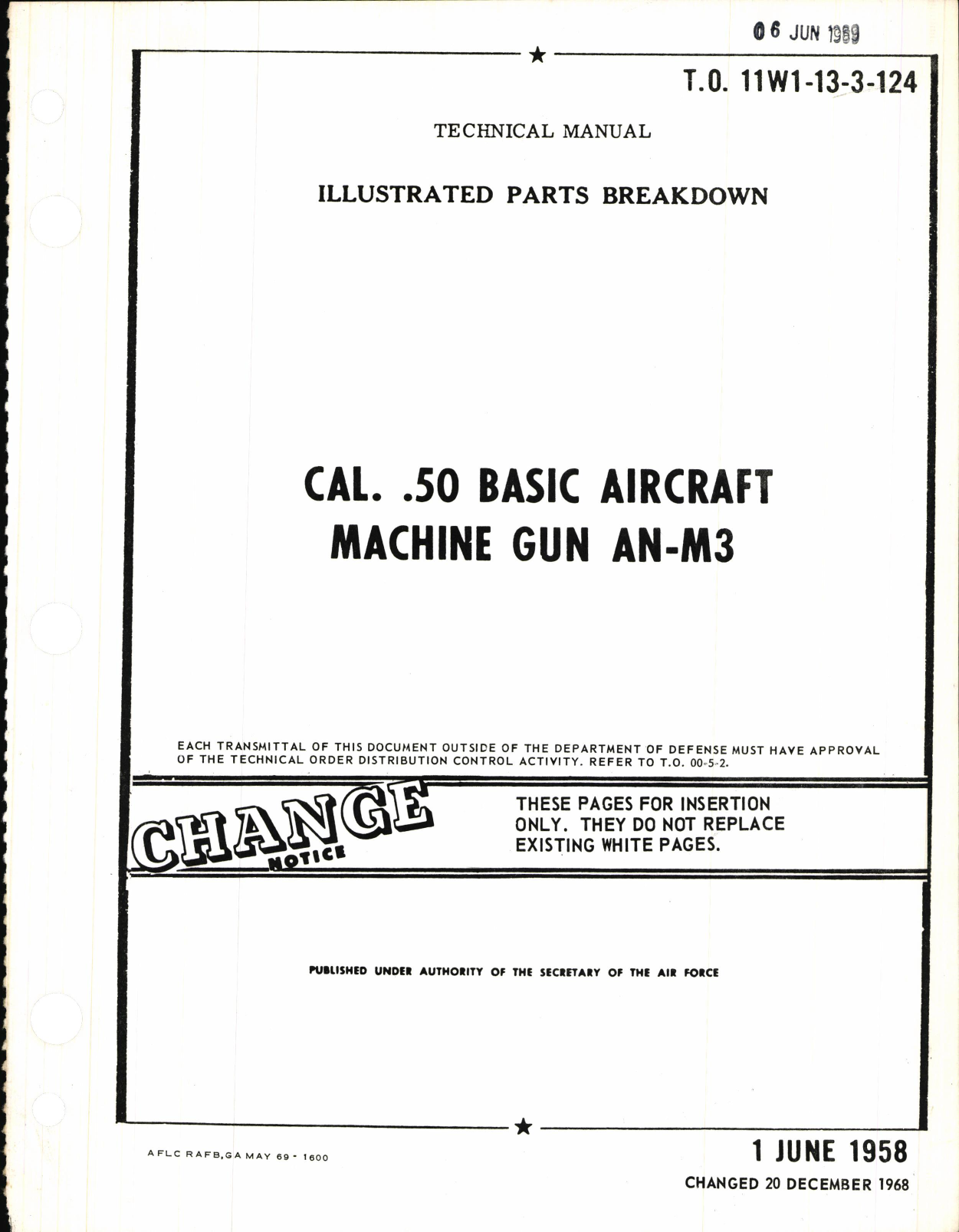 Sample page 5 from AirCorps Library document: Illustrated Parts Breakdown for Cal. .50 Basic Aircraft Machine Gun AN-M3