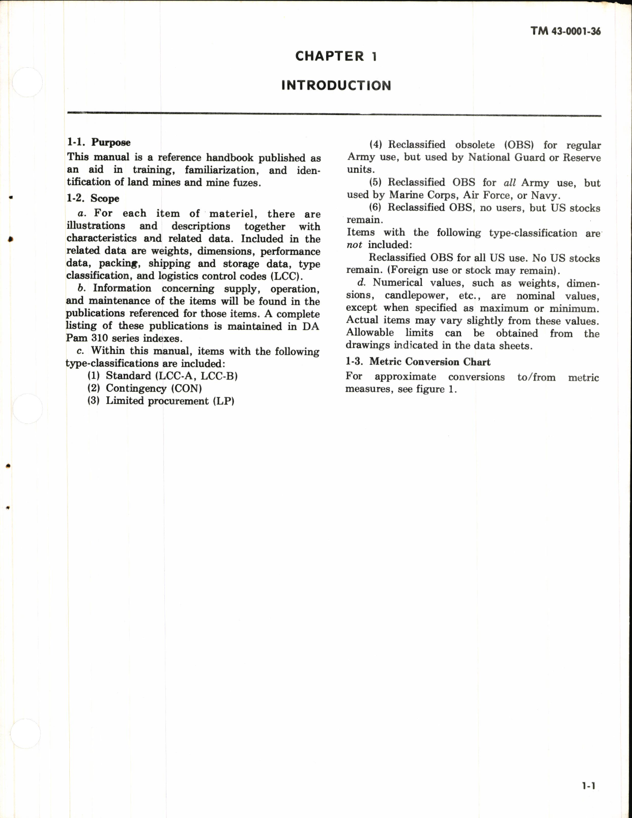 Sample page 5 from AirCorps Library document: Army Ammunition Data Sheets for Land Mines (FSC 1345)