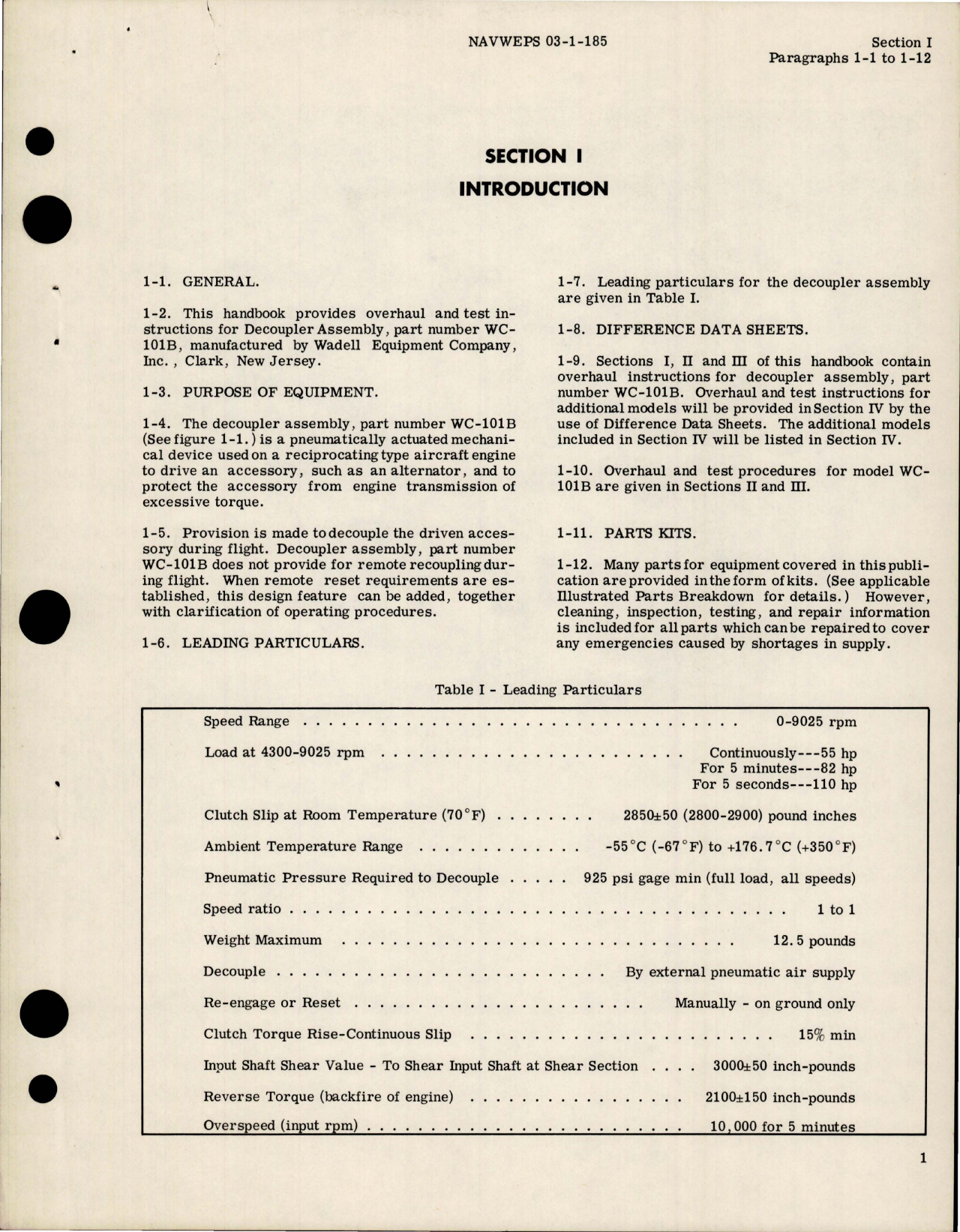 Sample page 5 from AirCorps Library document: Overhaul Instructions for Decoupler Assembly - Model 110B - Part WC-101B