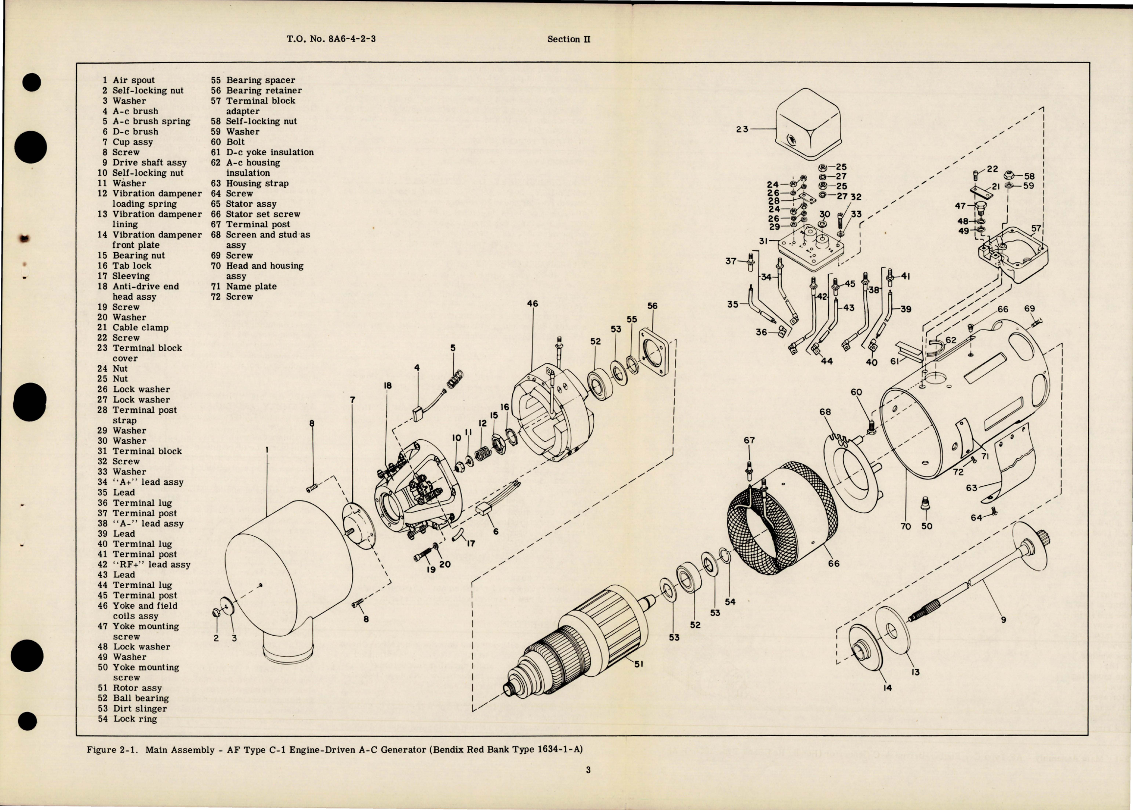 Sample page 7 from AirCorps Library document: Overhaul Instructions for Engine Driven AC Generators AF Types C-1 and C-3, Navy Type NEA-10 
