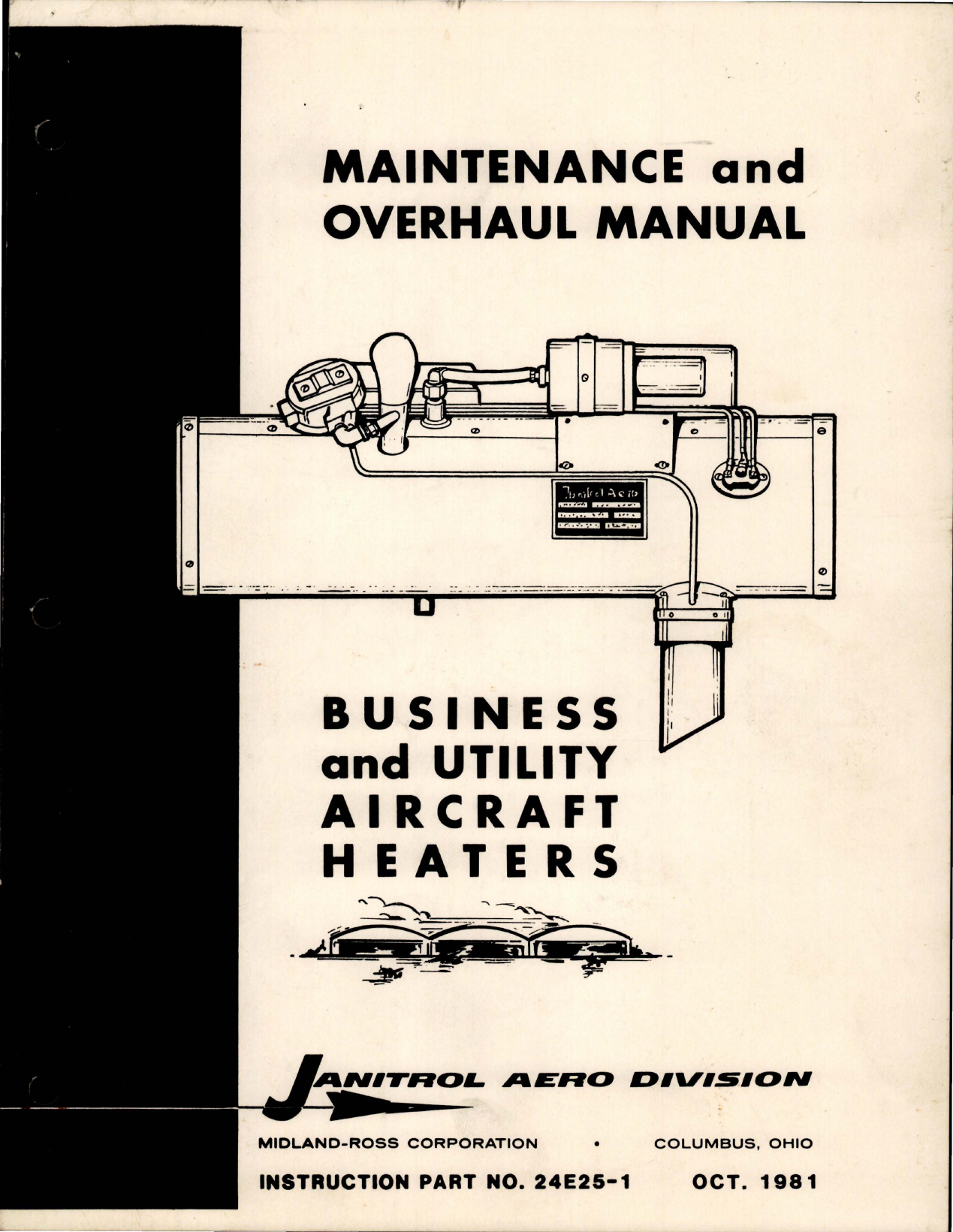 Sample page 1 from AirCorps Library document: Maintenance and Overhaul for Business and Utility Aircraft Heaters 