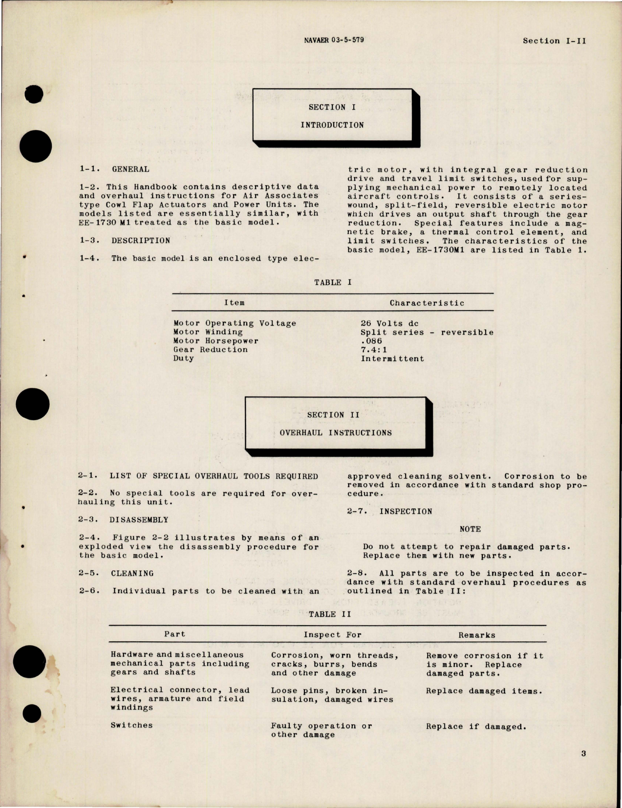 Sample page 5 from AirCorps Library document: Overhaul Instructions for Cowl Flap Actuators and Power Unit 