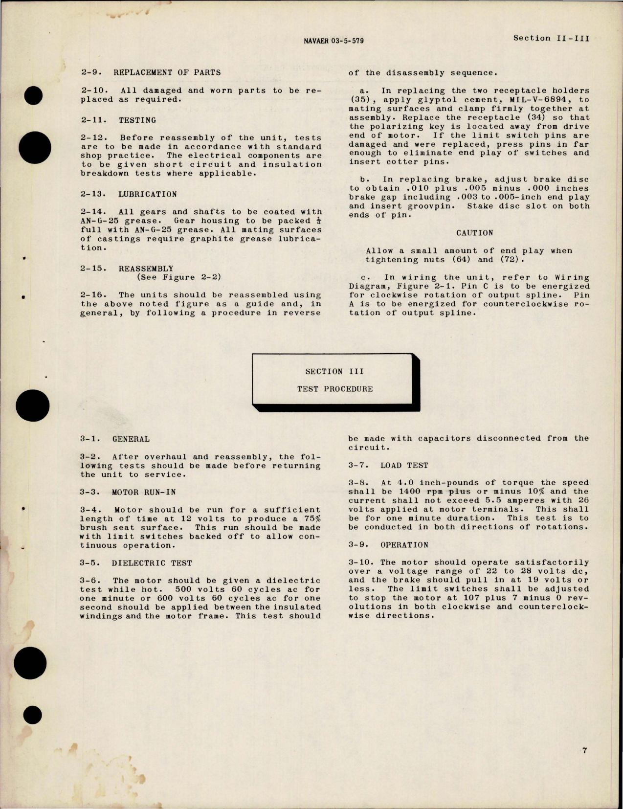 Sample page 9 from AirCorps Library document: Overhaul Instructions for Cowl Flap Actuators and Power Unit 