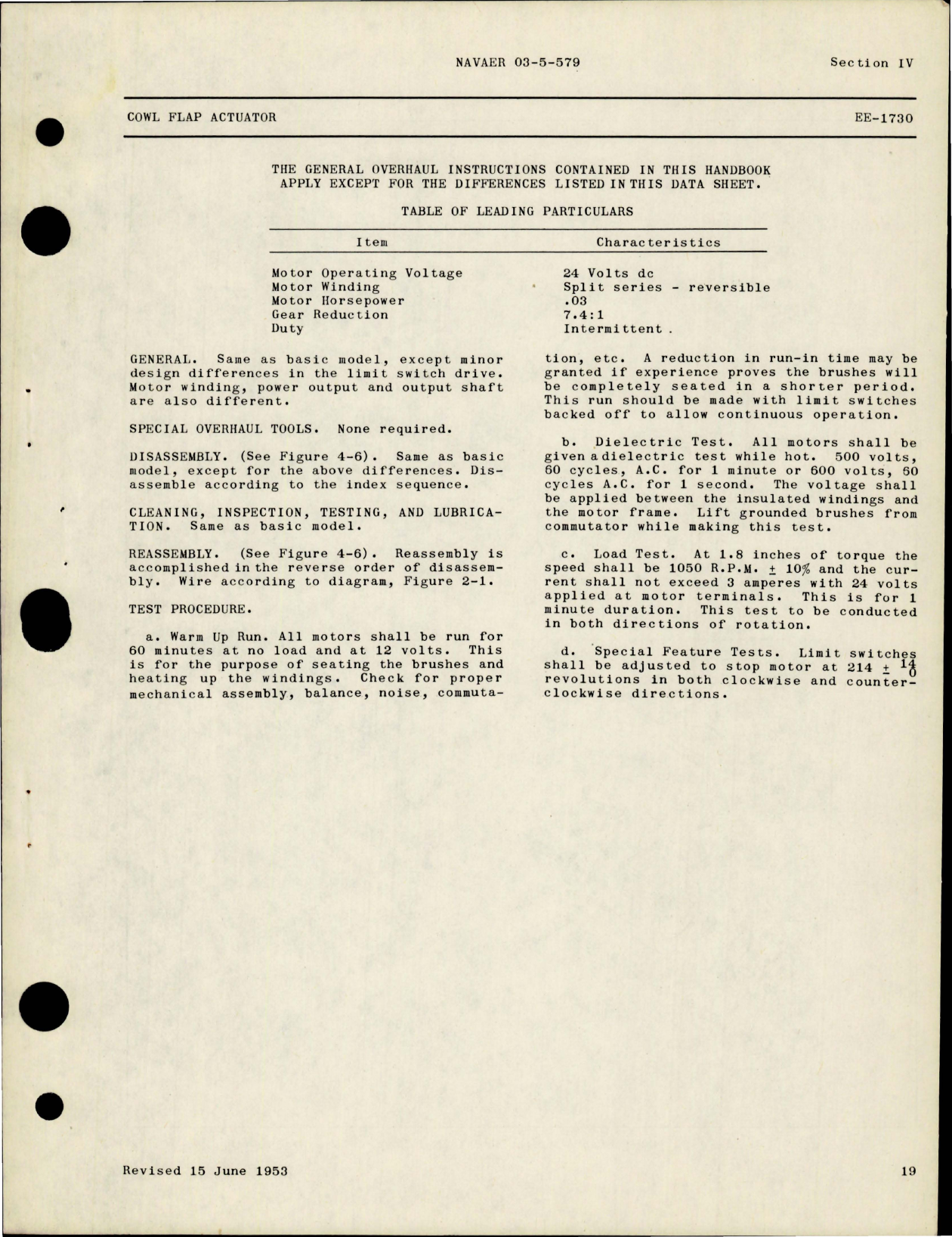 Sample page 5 from AirCorps Library document: Overhaul Instructions for Cowl Flap Actuators and Power Unit 