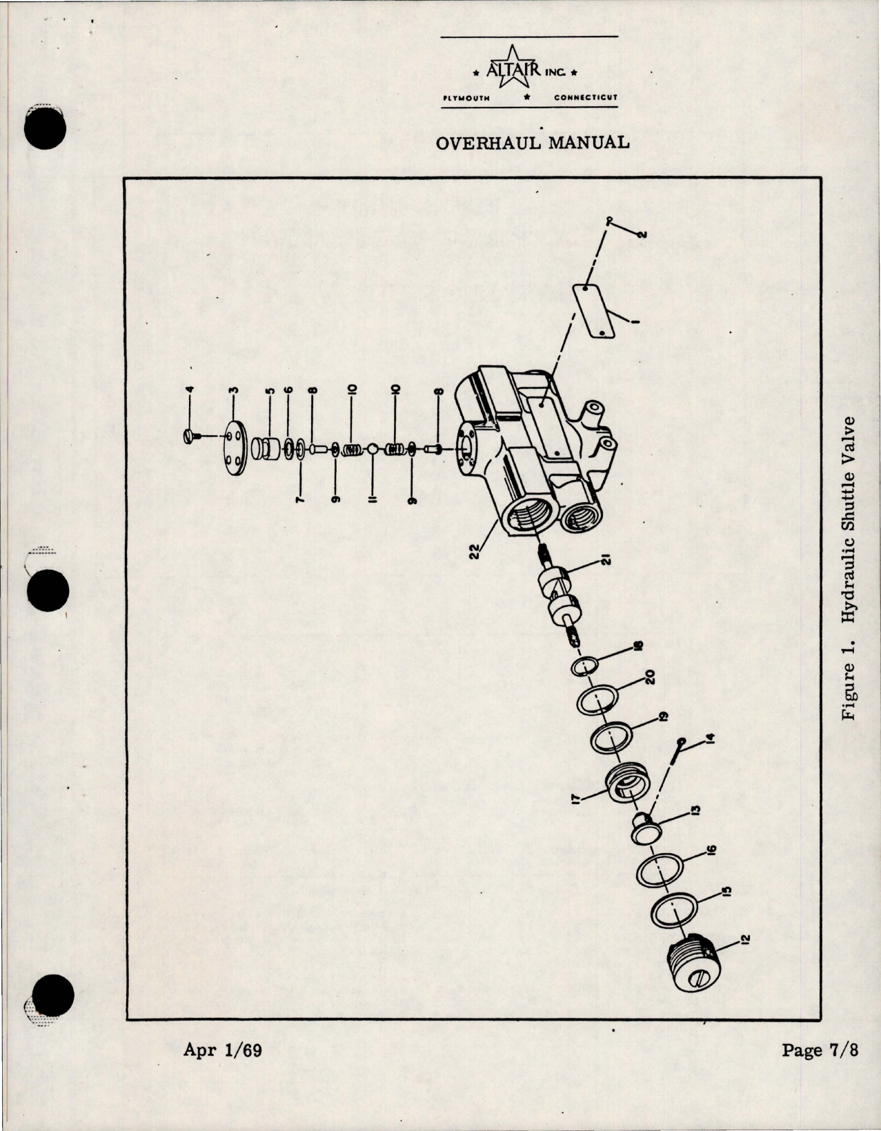 Sample page 7 from AirCorps Library document: Overhaul with Parts Breakdown for Hydraulic Shuttle Valve - 13V600-6