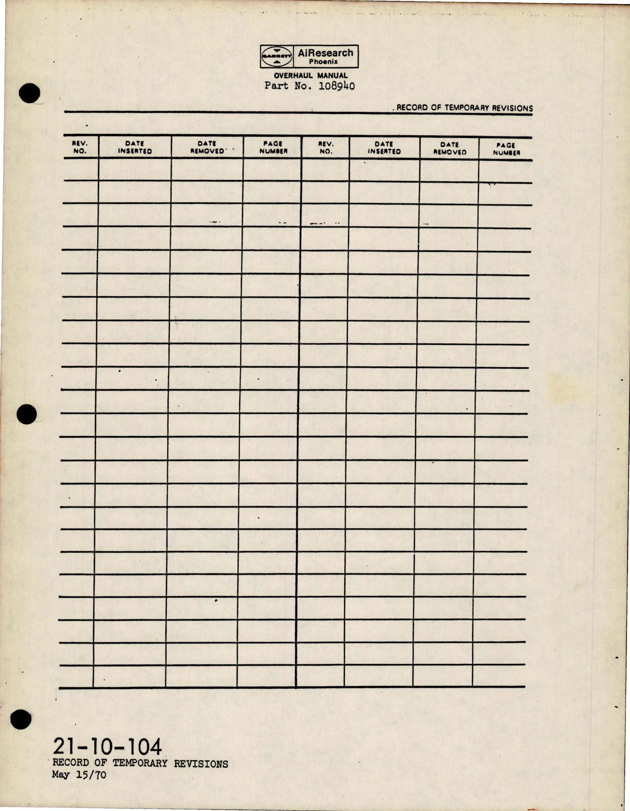 Sample page 5 from AirCorps Library document: Overhaul Manual for Differential Pressure Regulator - Three Inch Diameter - Part 108940-760