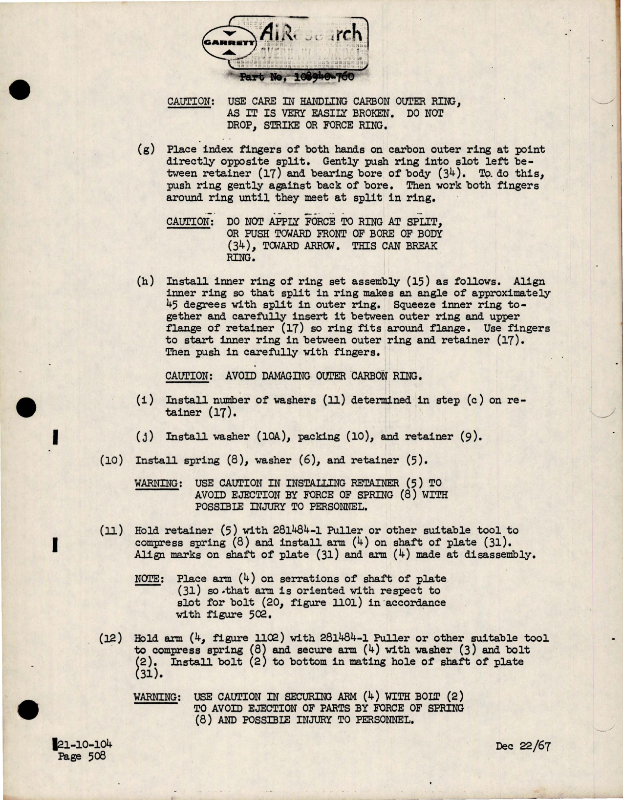 Sample page 9 from AirCorps Library document: Overhaul Manual for Differential Pressure Regulator - Three Inch Diameter - Part 108940-760