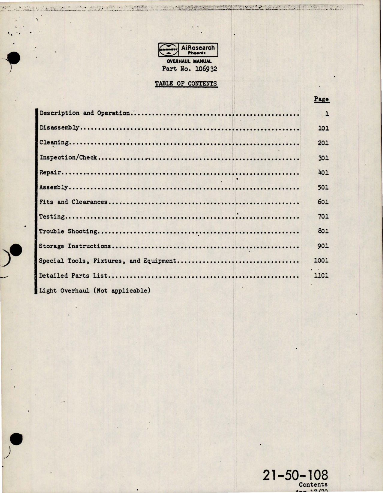 Sample page 7 from AirCorps Library document: Overhaul Manual for Pneumatic Shutoff Butterfly Valve - 2.5 inch Diameter - Part 106932-1-1 