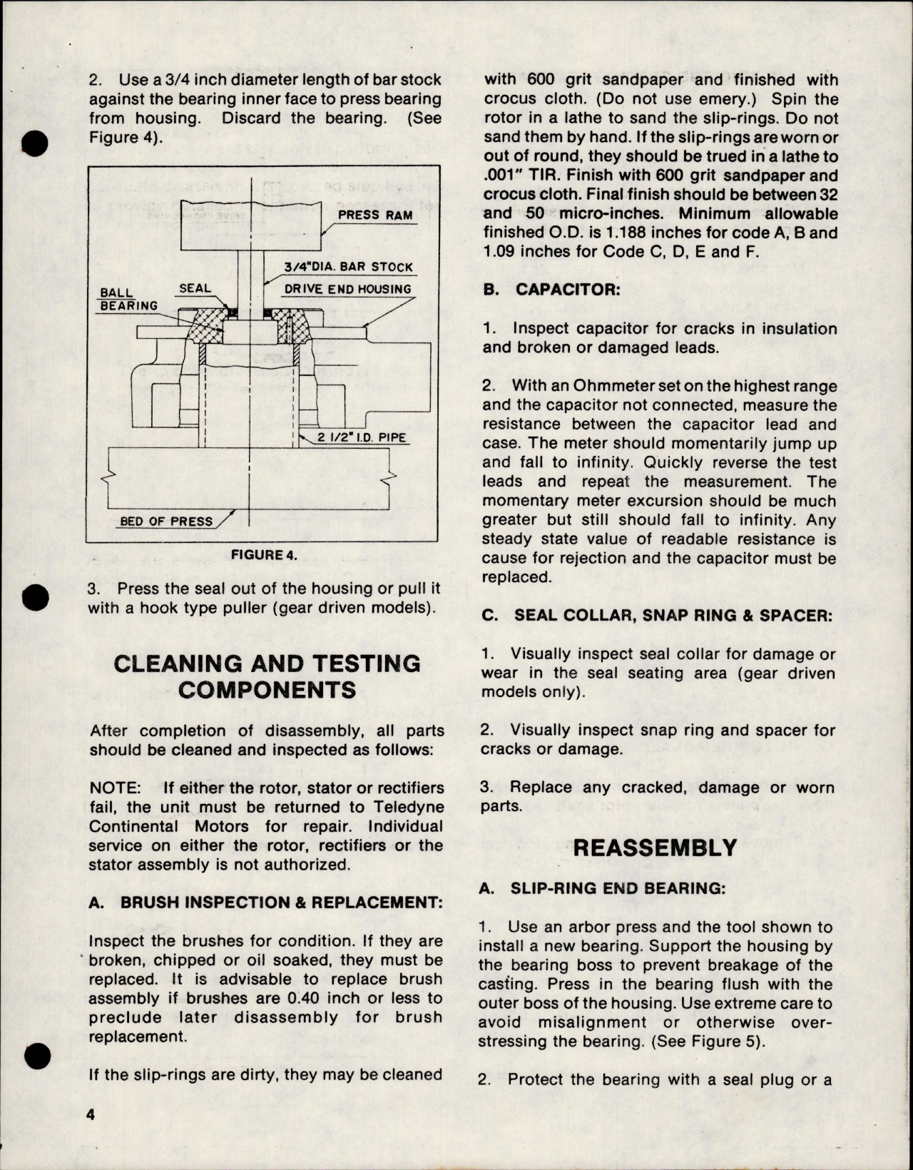 Sample page 7 from AirCorps Library document: Service Instructions for Aircraft Alternator