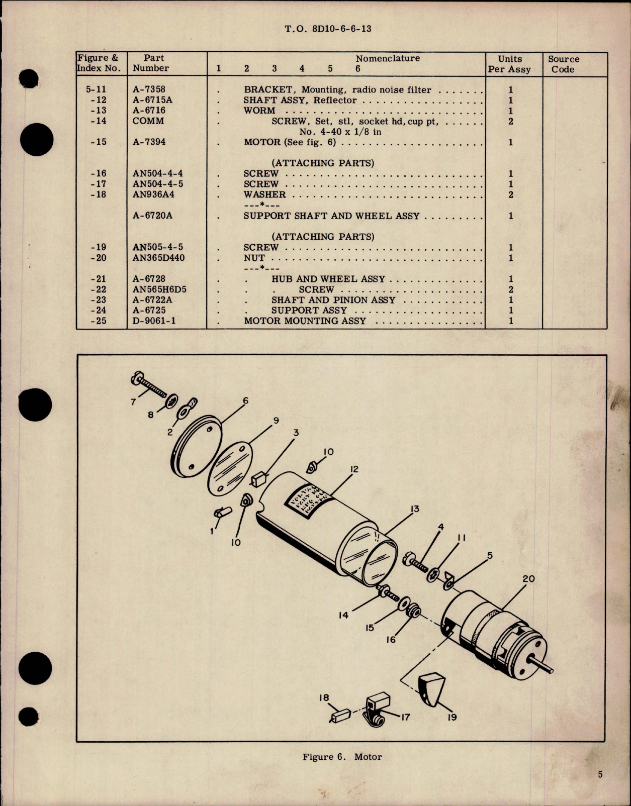 Sample page 5 from AirCorps Library document: Overhaul Instructions with Parts for Rotating Warning Navigational Light - Part G-6965-13