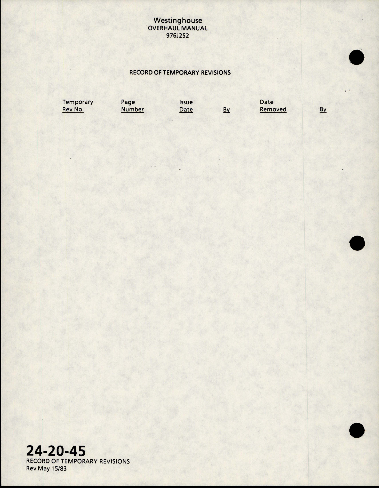 Sample page 8 from AirCorps Library document: Maintenance Manual w Parts List for AC Generator - Parts 976J252-3 and 976J252-6