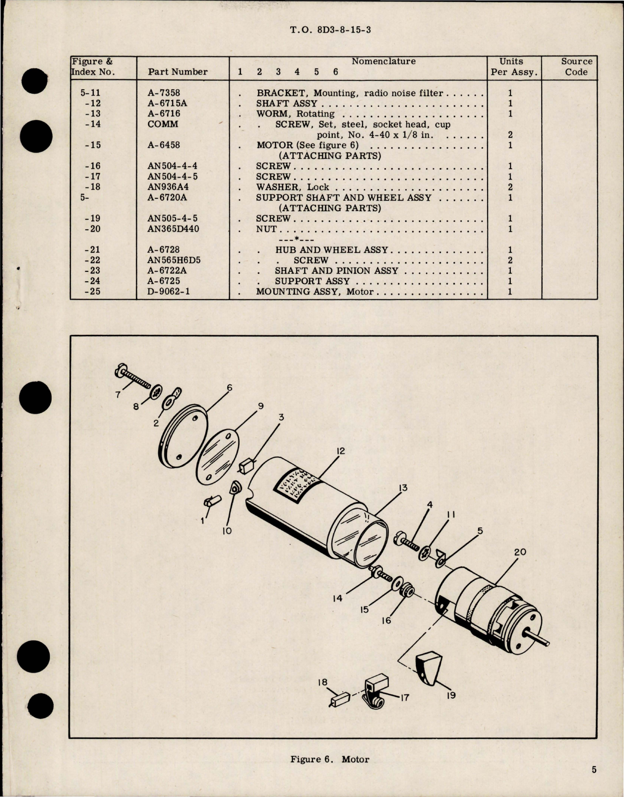 Sample page 5 from AirCorps Library document: Overhaul Instructions with Parts for Rotating Warning Navigational Light - Part G-6965-6 