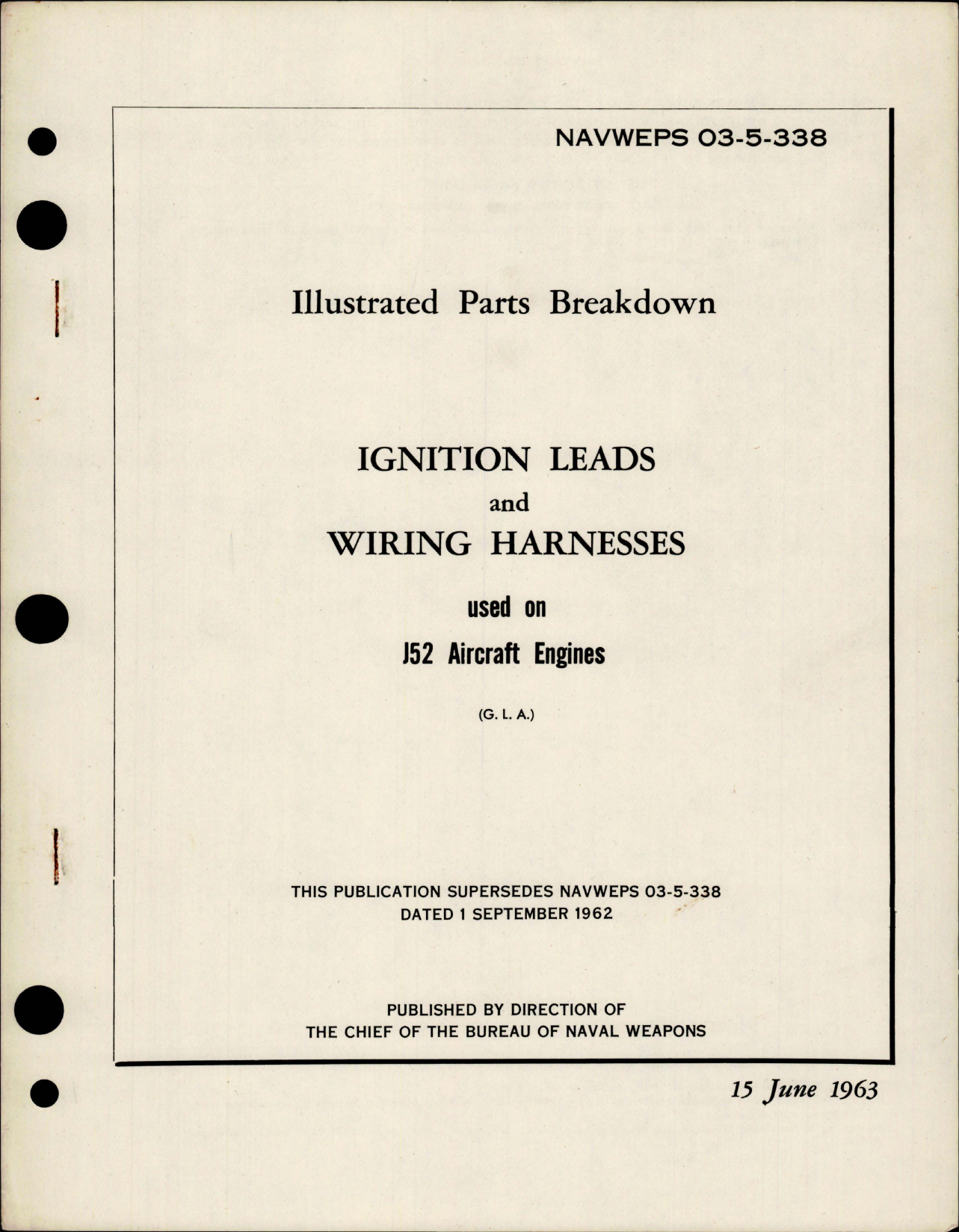 Sample page 1 from AirCorps Library document: Illustrated Parts Breakdown for Ignition Leads and Wiring Harnesses 