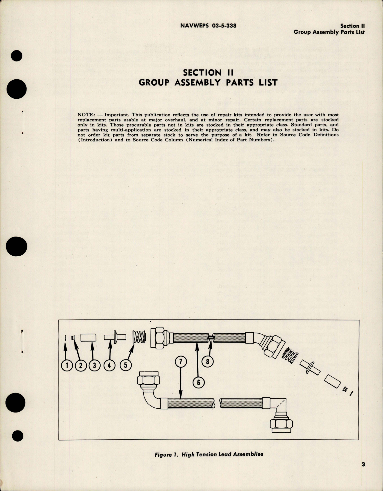 Sample page 5 from AirCorps Library document: Illustrated Parts Breakdown for Ignition Leads and Wiring Harnesses 