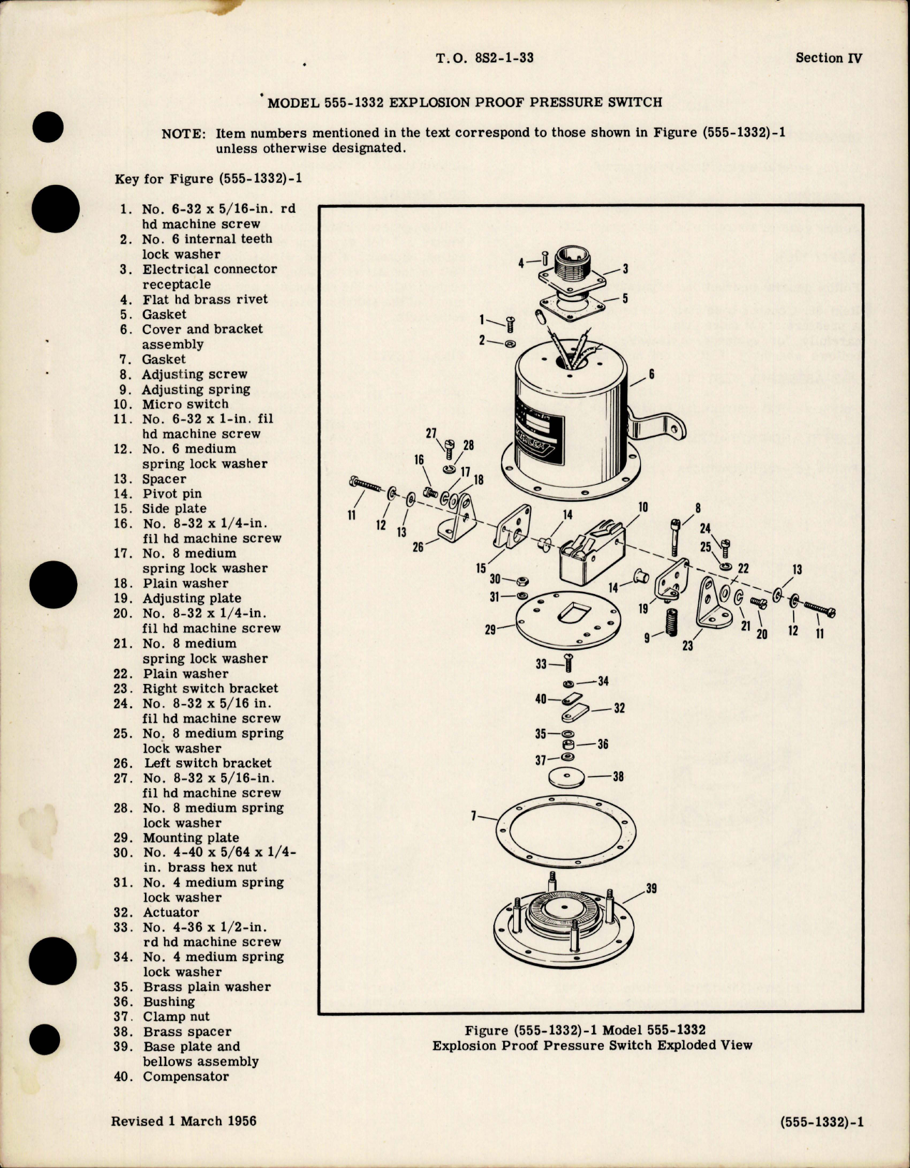 Sample page 5 from AirCorps Library document: Overhaul Instructions for Pressure Control Switch 