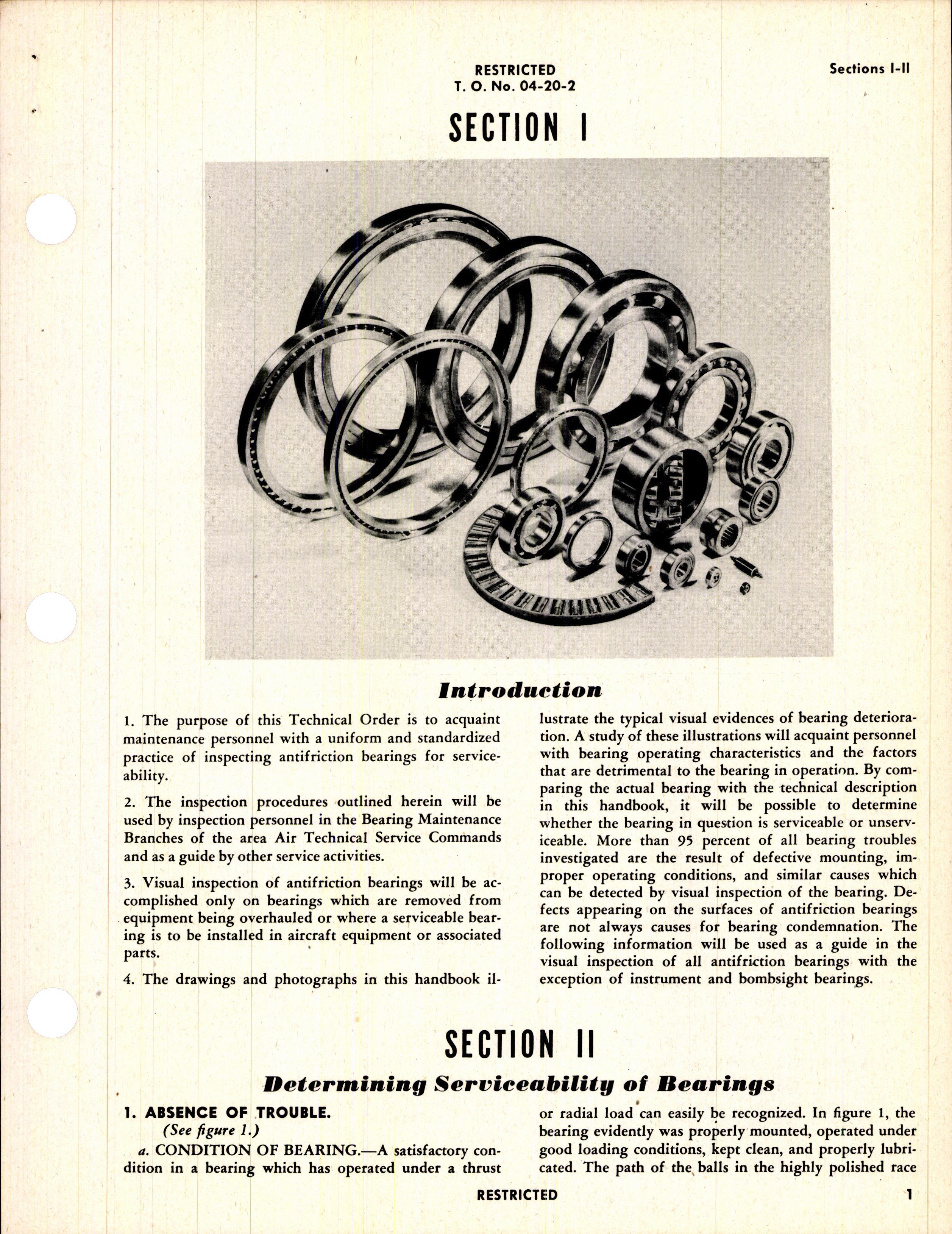 Sample page 5 from AirCorps Library document: Inspection Procedures for Antifriction Bearings