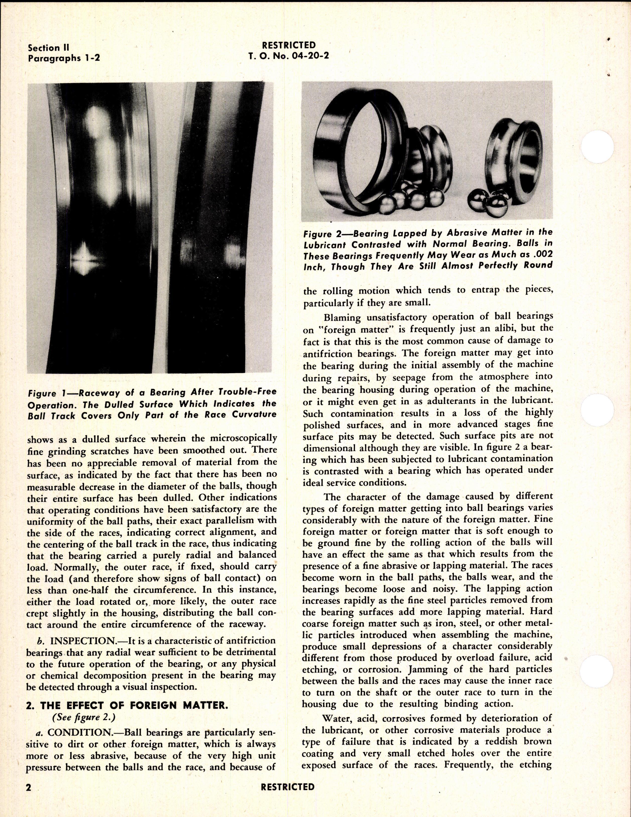 Sample page 6 from AirCorps Library document: Inspection Procedures for Antifriction Bearings