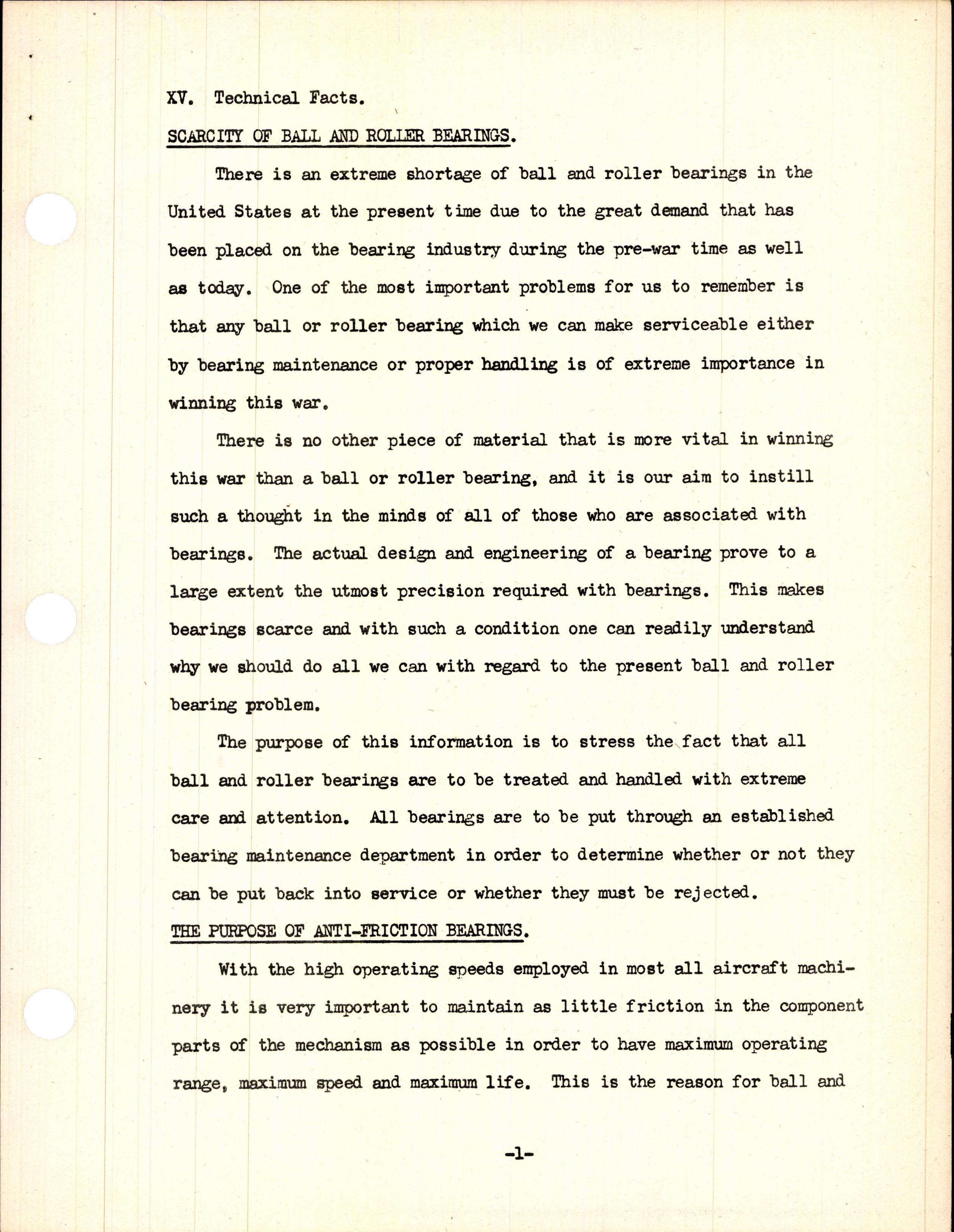 Sample page 5 from AirCorps Library document: Technical Facts on Anti-Friction Bearings