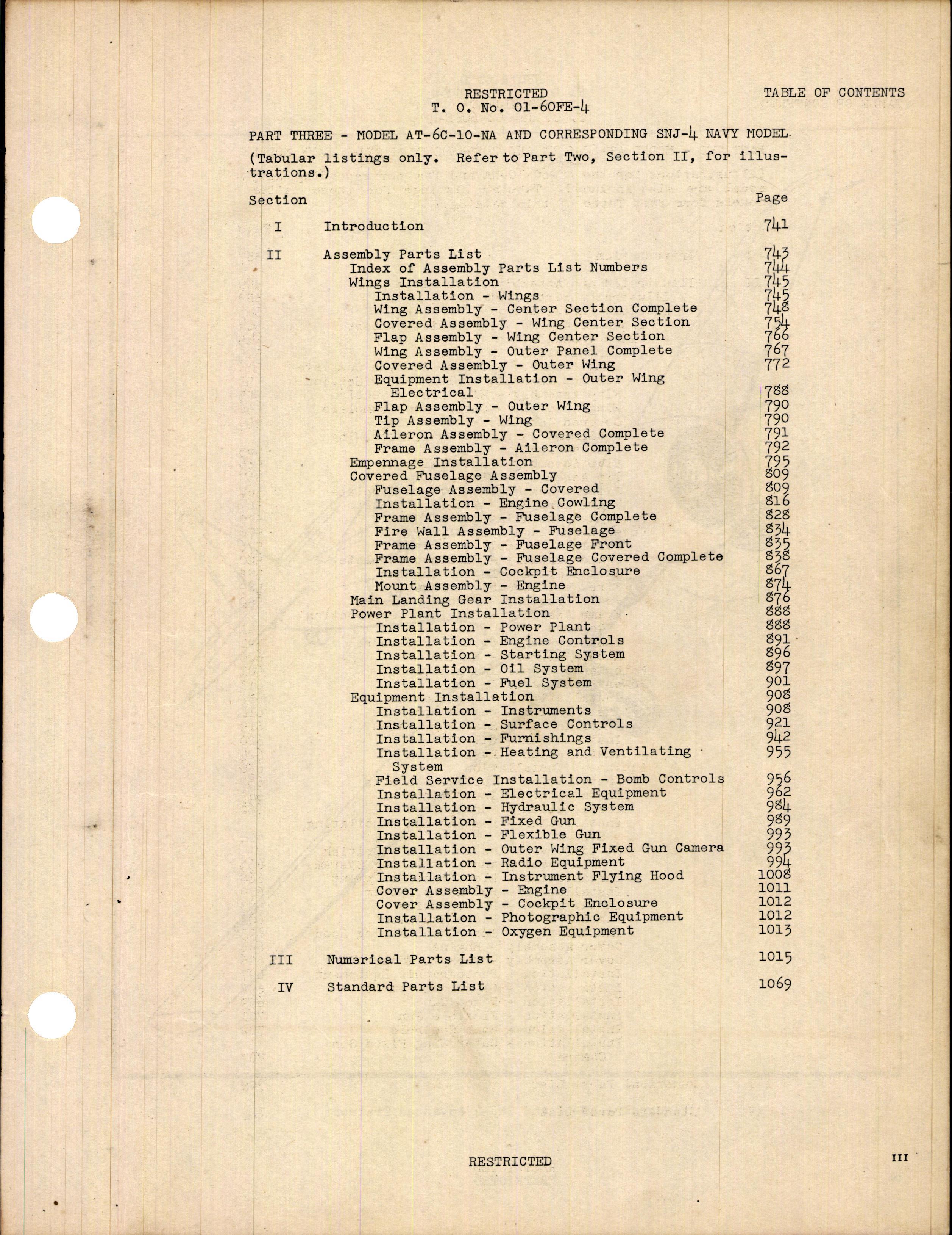 Sample page 7 from AirCorps Library document: Parts Catalog for AT-6C, AT-6C-5, AT-6C-10, AT-6C-15, SNJ-4, and Harvard IIA