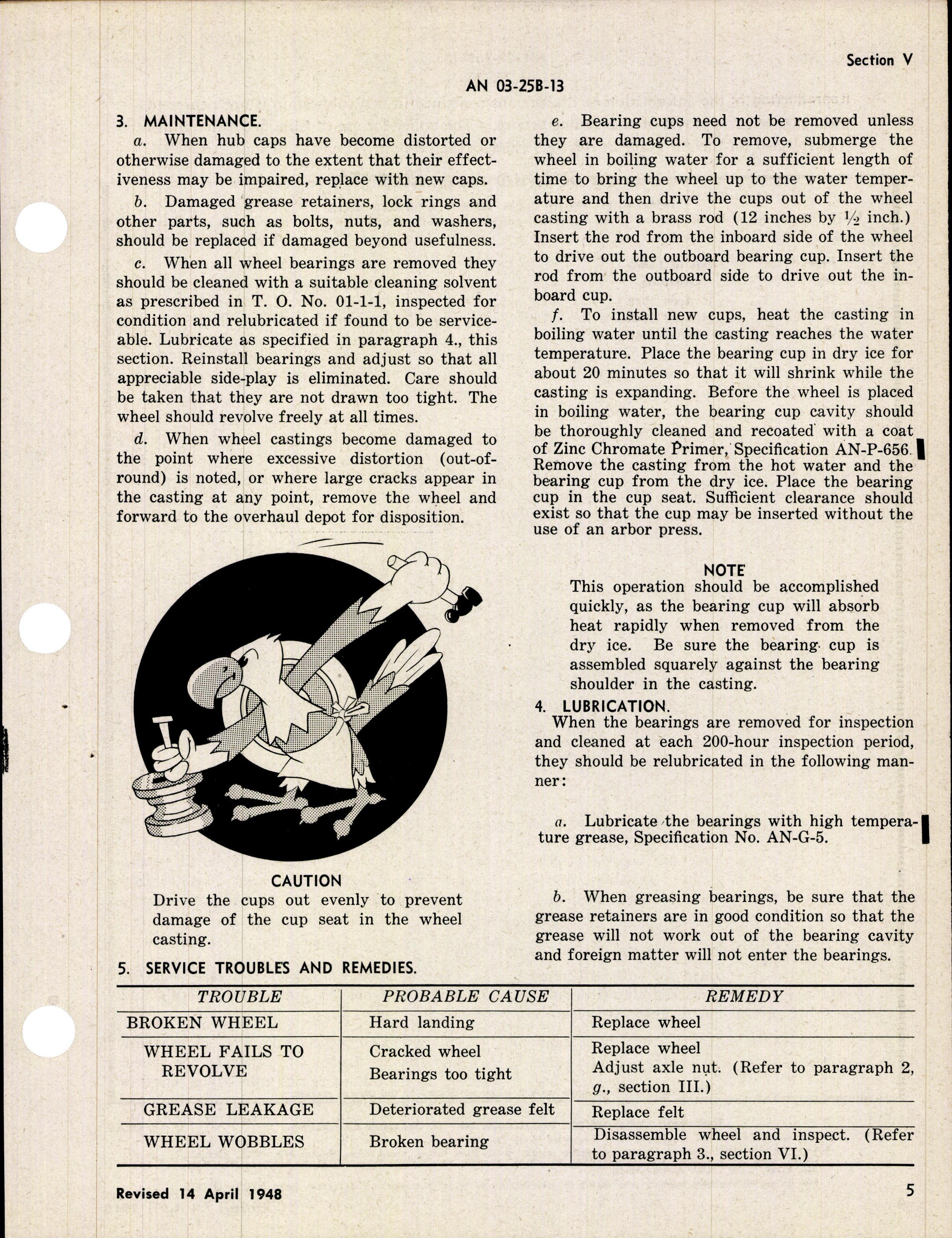 Sample page 3 from AirCorps Library document: Operation, Service, & Overhaul Instructions with Parts Catalog for Low Pressure Tail Wheels