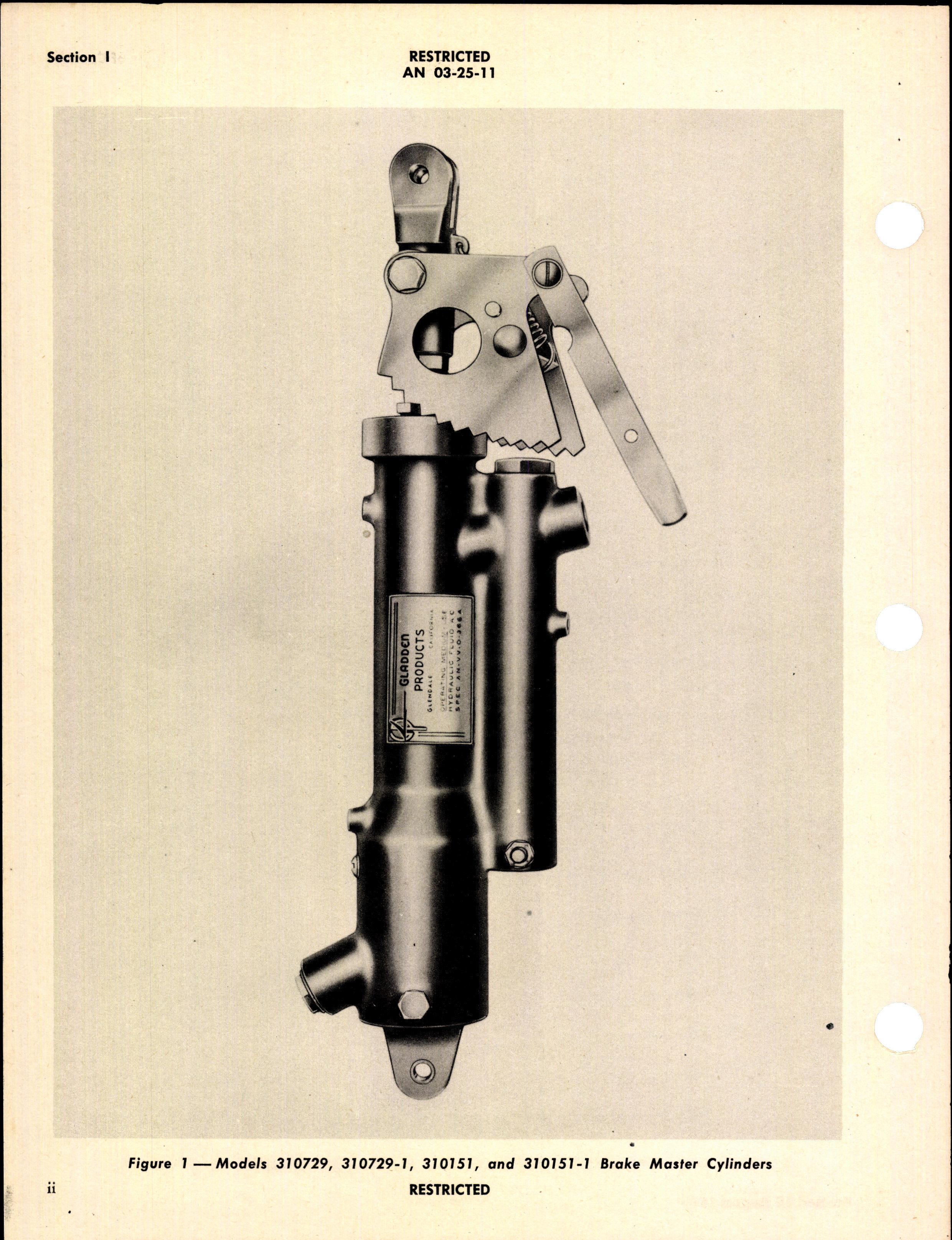 Sample page 4 from AirCorps Library document: Overhaul Instructions with Parts Catalog for Brake Master Cylinders