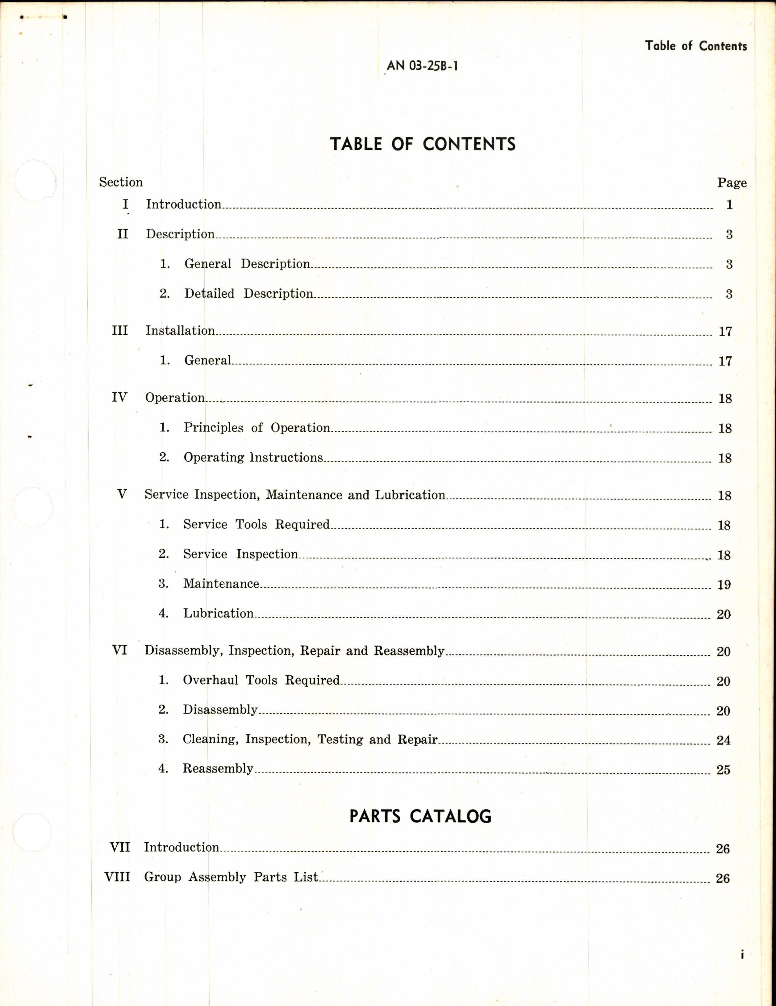 Sample page 3 from AirCorps Library document: Operation, Service, & Overhaul Instructions with Parts Catalog for Main Landing Wheels