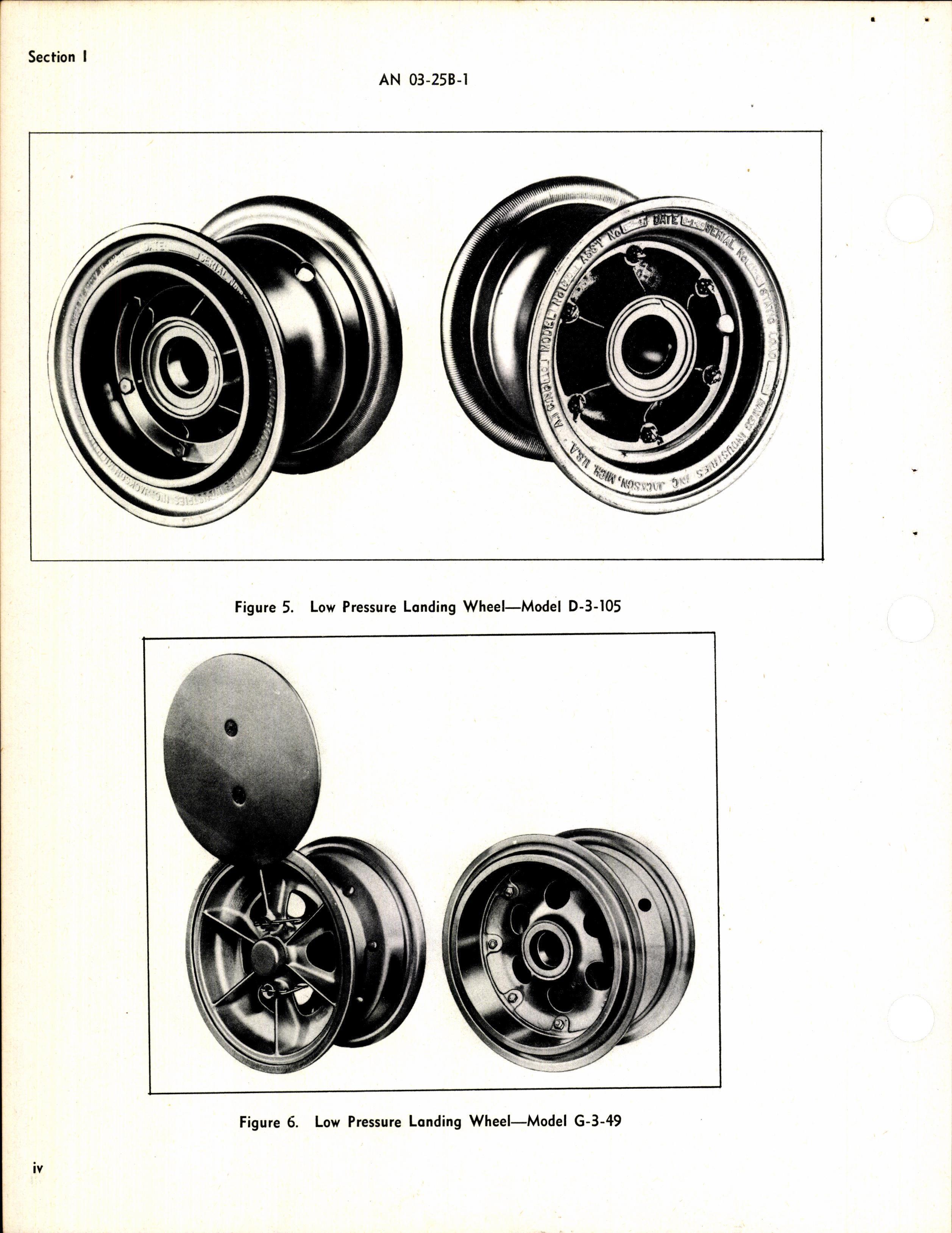 Sample page 6 from AirCorps Library document: Operation, Service, & Overhaul Instructions with Parts Catalog for Main Landing Wheels