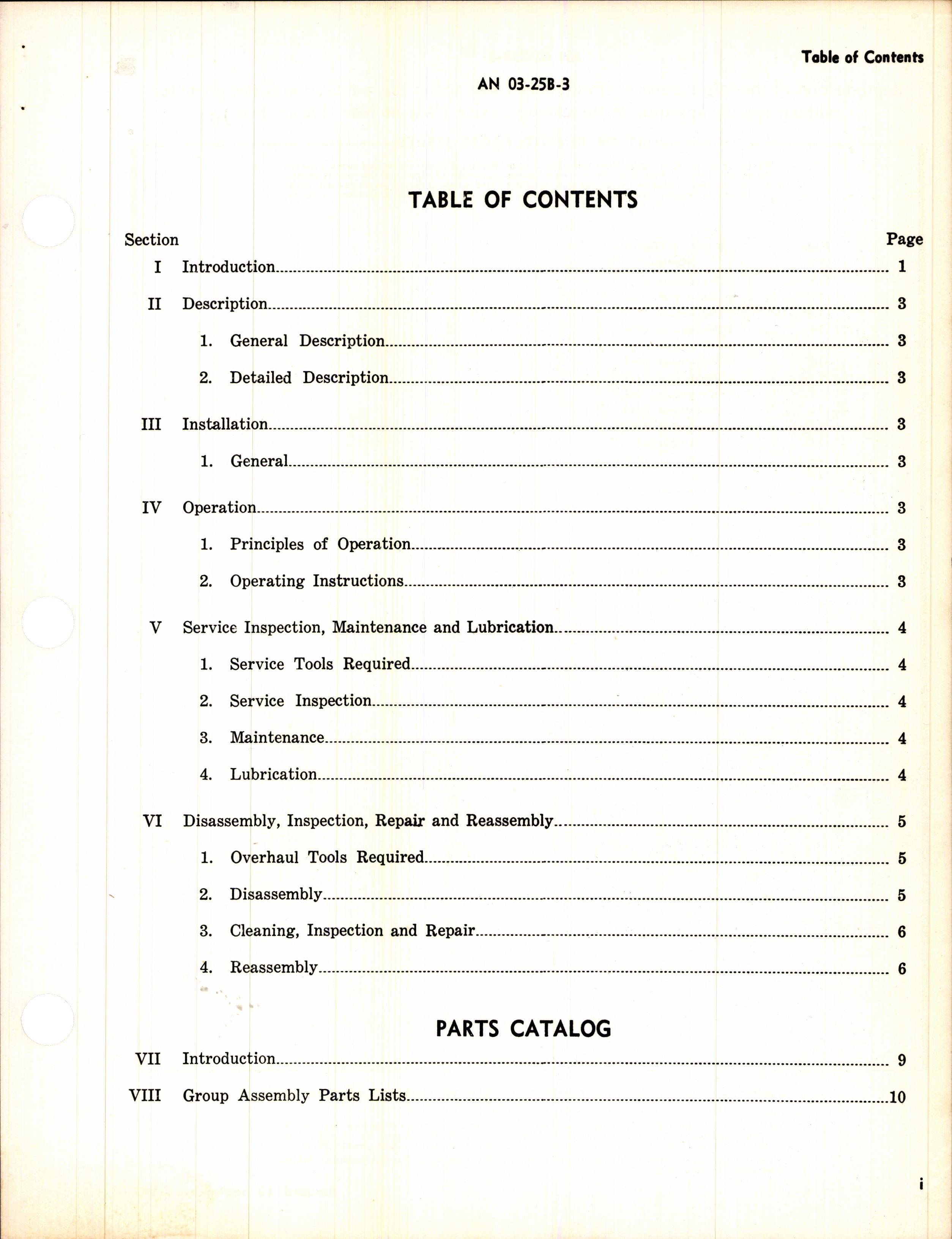 Sample page 3 from AirCorps Library document: Handbook of Instructions with Parts Catalog for Hays Nose and Tail Wheels