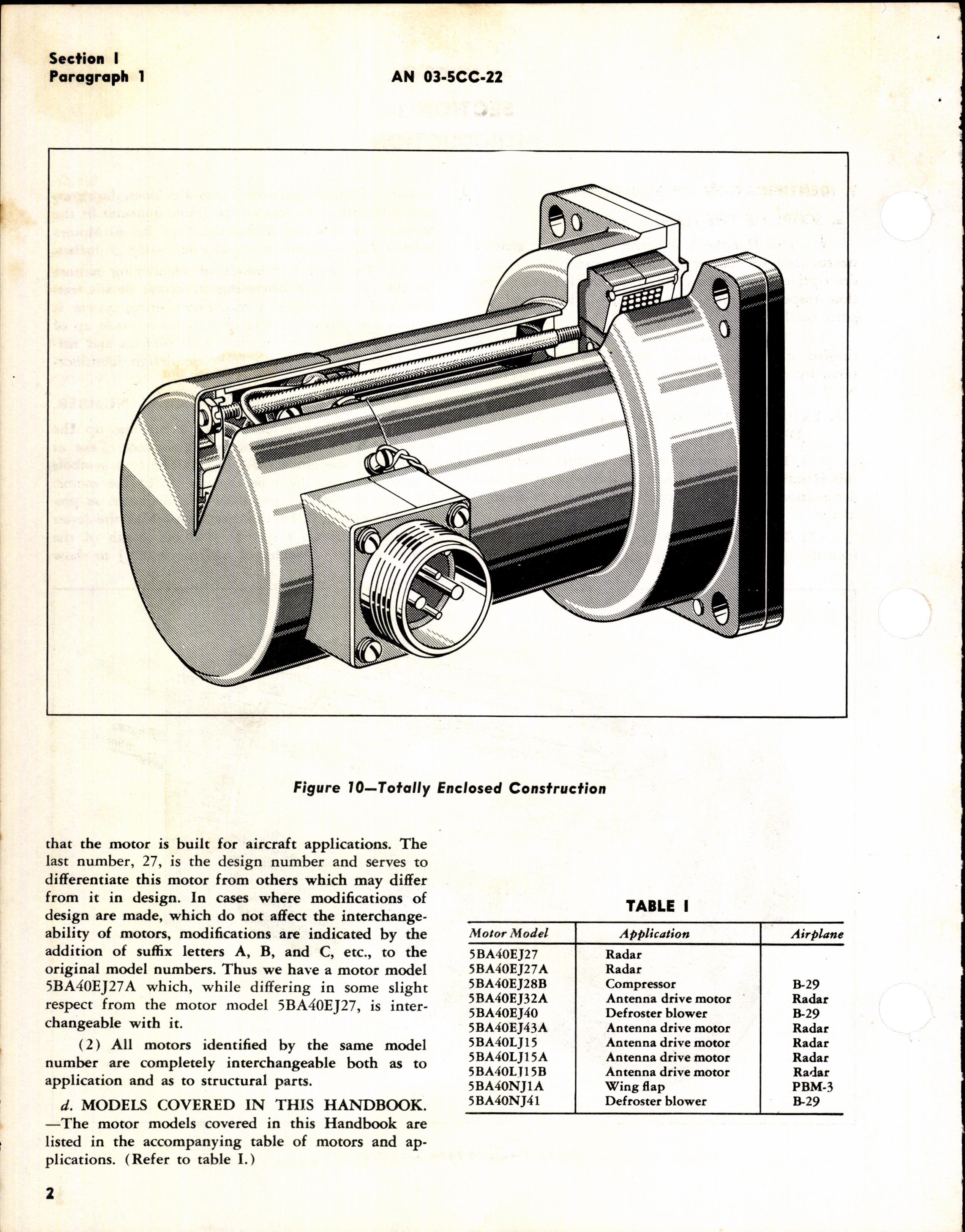 Sample page 4 from AirCorps Library document: Handbook of Instructions with Parts Catalog for Model 5BA50 Series Electric Motors