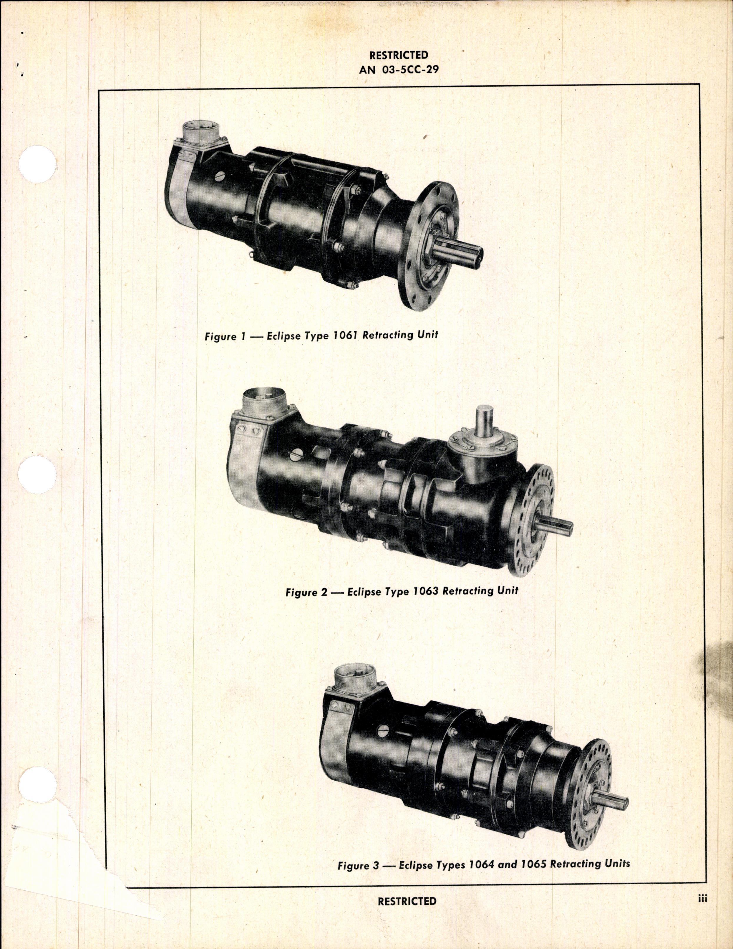 Sample page 5 from AirCorps Library document: Operation, Service, & Overhaul Instructions with Parts Catalog for Eclipse-Pioneer Retracting Motors