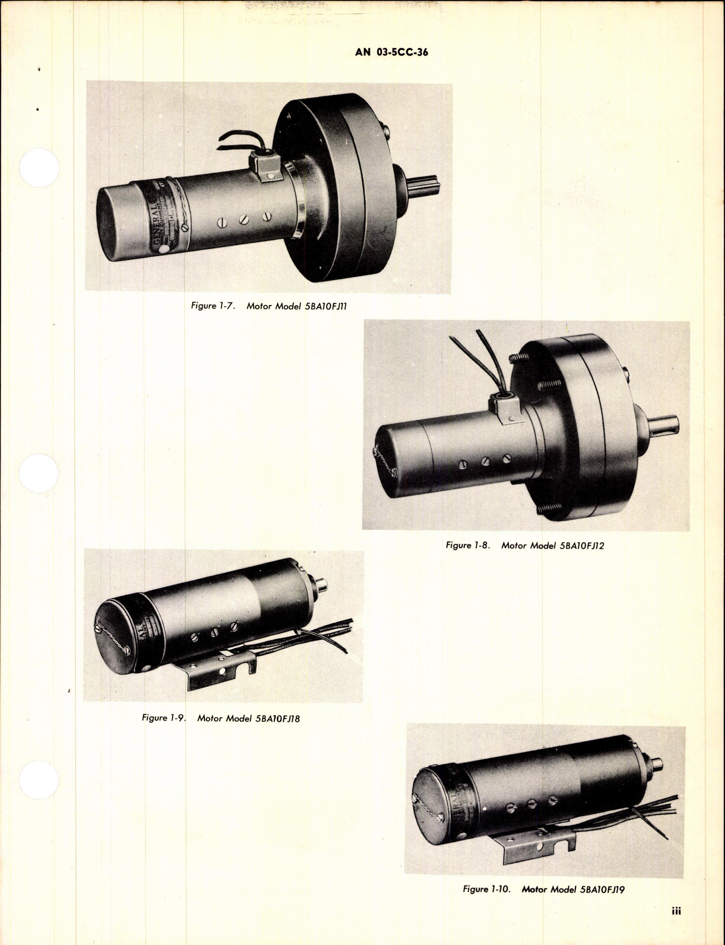 Sample page 5 from AirCorps Library document: Overhaul Instructions for General Electric Series 5BA10 Aircraft Motors