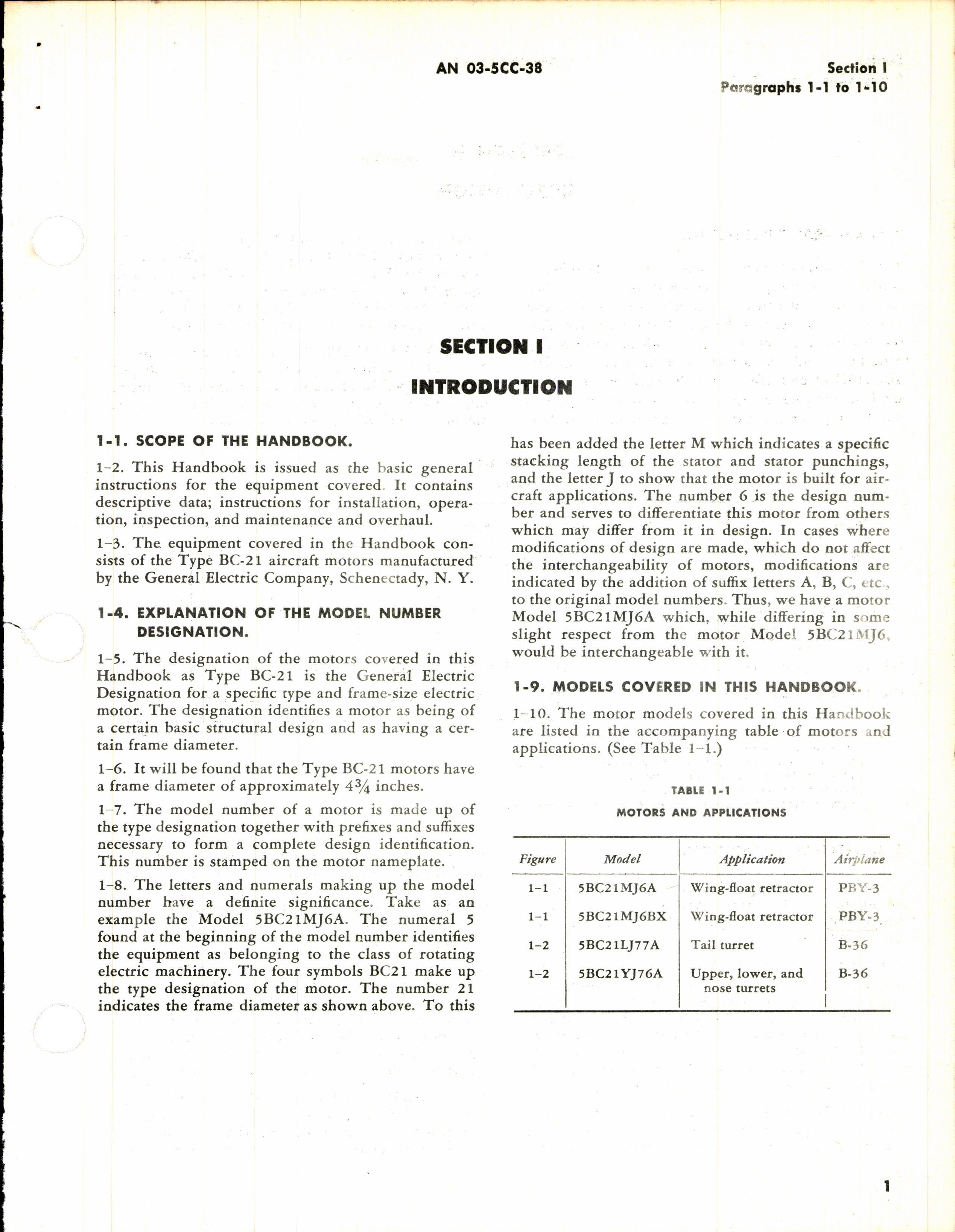 Sample page 5 from AirCorps Library document: Overhaul Instructions for General Electric Series 5BC21 Aircraft Motors