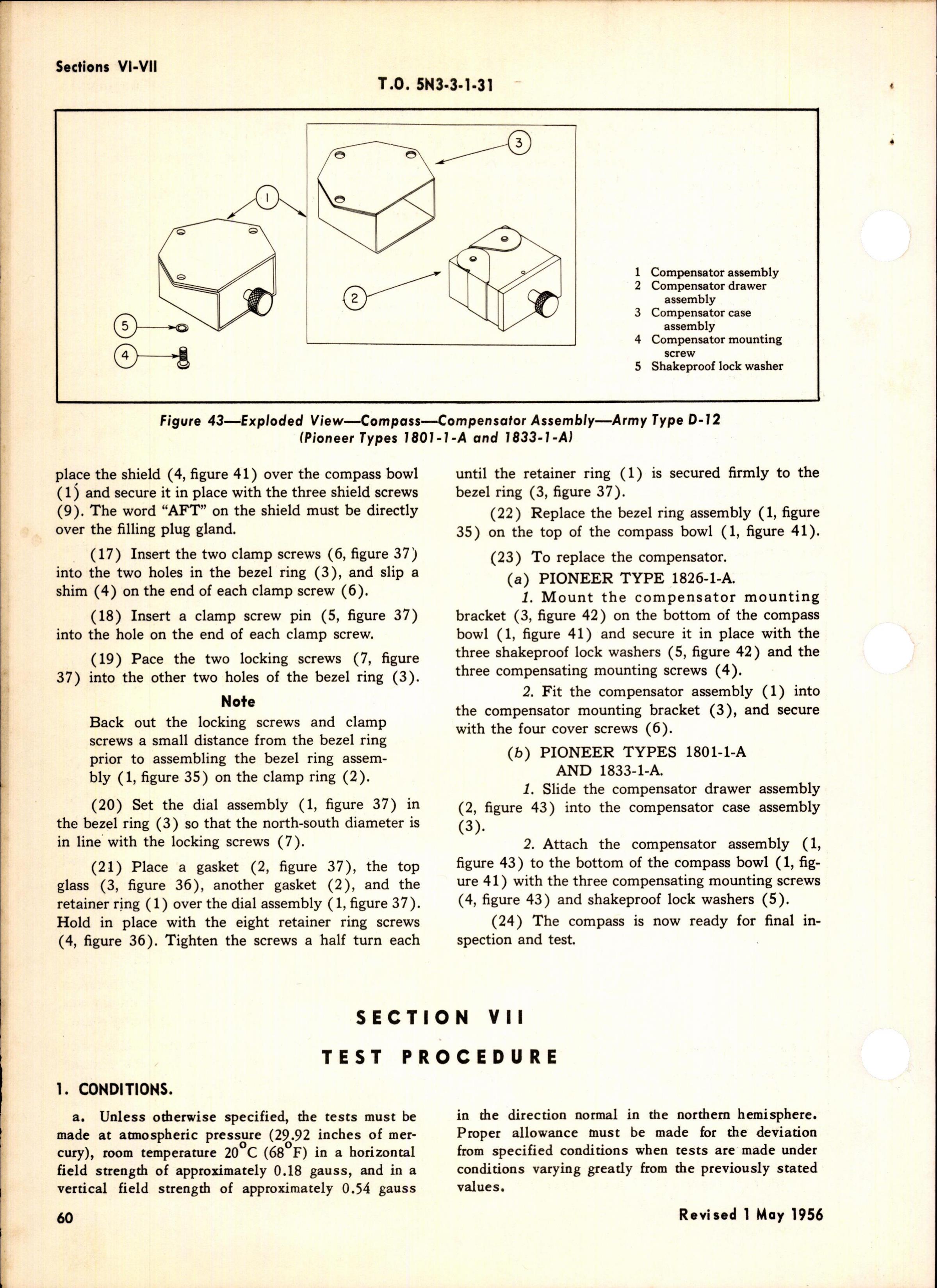 Sample page 4 from AirCorps Library document: Operation, Service, & Overhaul Instructions with Parts Catalog for Eclipse-Pioneer Magnetic Compasses