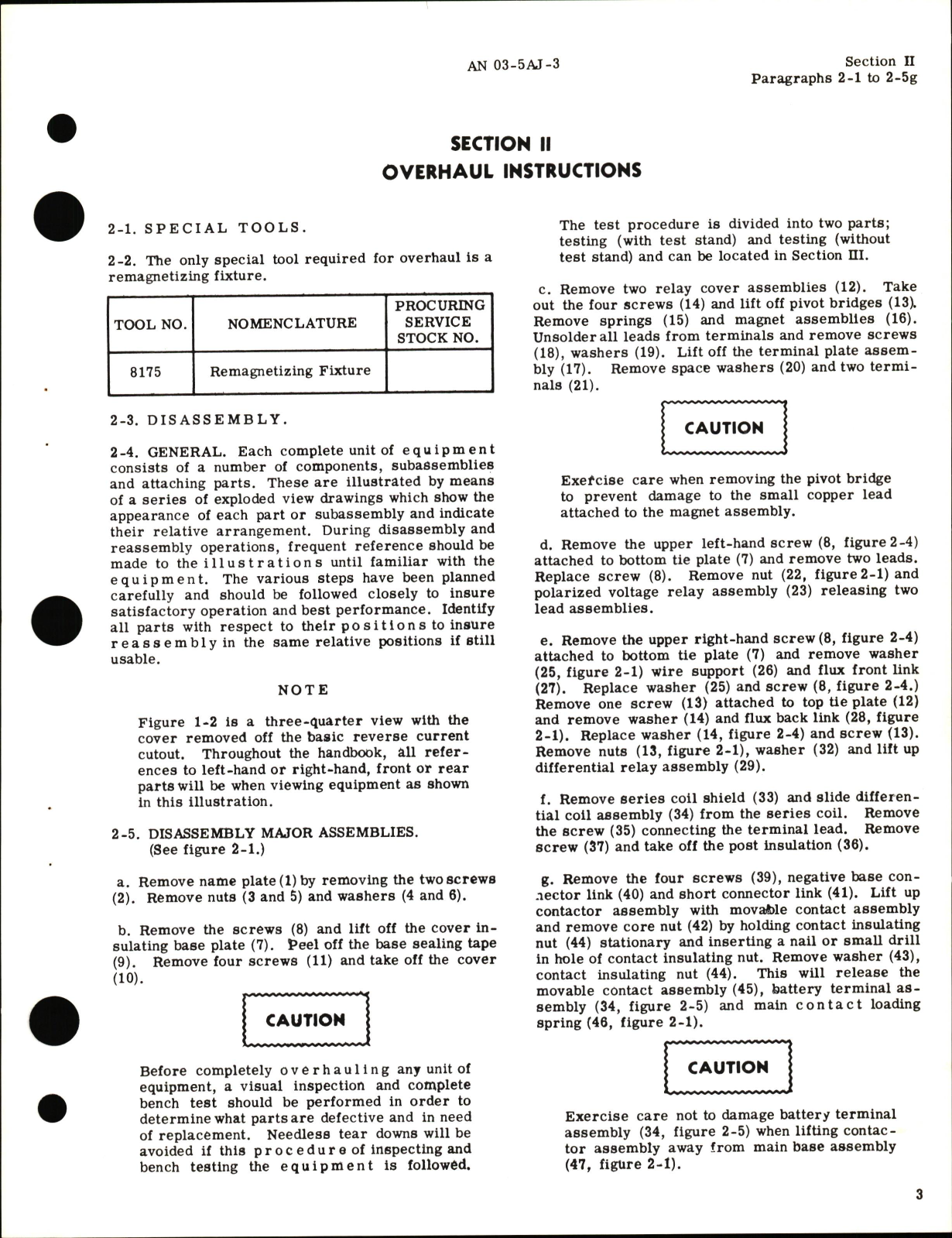 Sample page 7 from AirCorps Library document: Overhaul Instructions for Reverse Current Cutout AN 3025-2 Models A-702AAB, A-702AA, A-702AB, & A-702A (Hartman), 