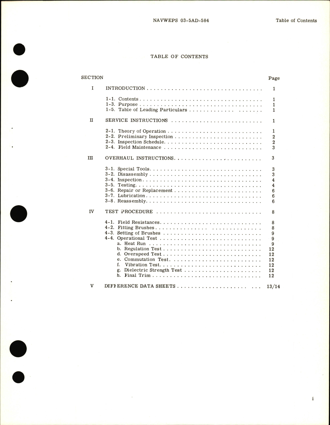 Sample page 5 from AirCorps Library document: Service and Overhaul Instructions for Aircraft DC Generator Model Nos. 2CM70D2A and 2CM70D6A