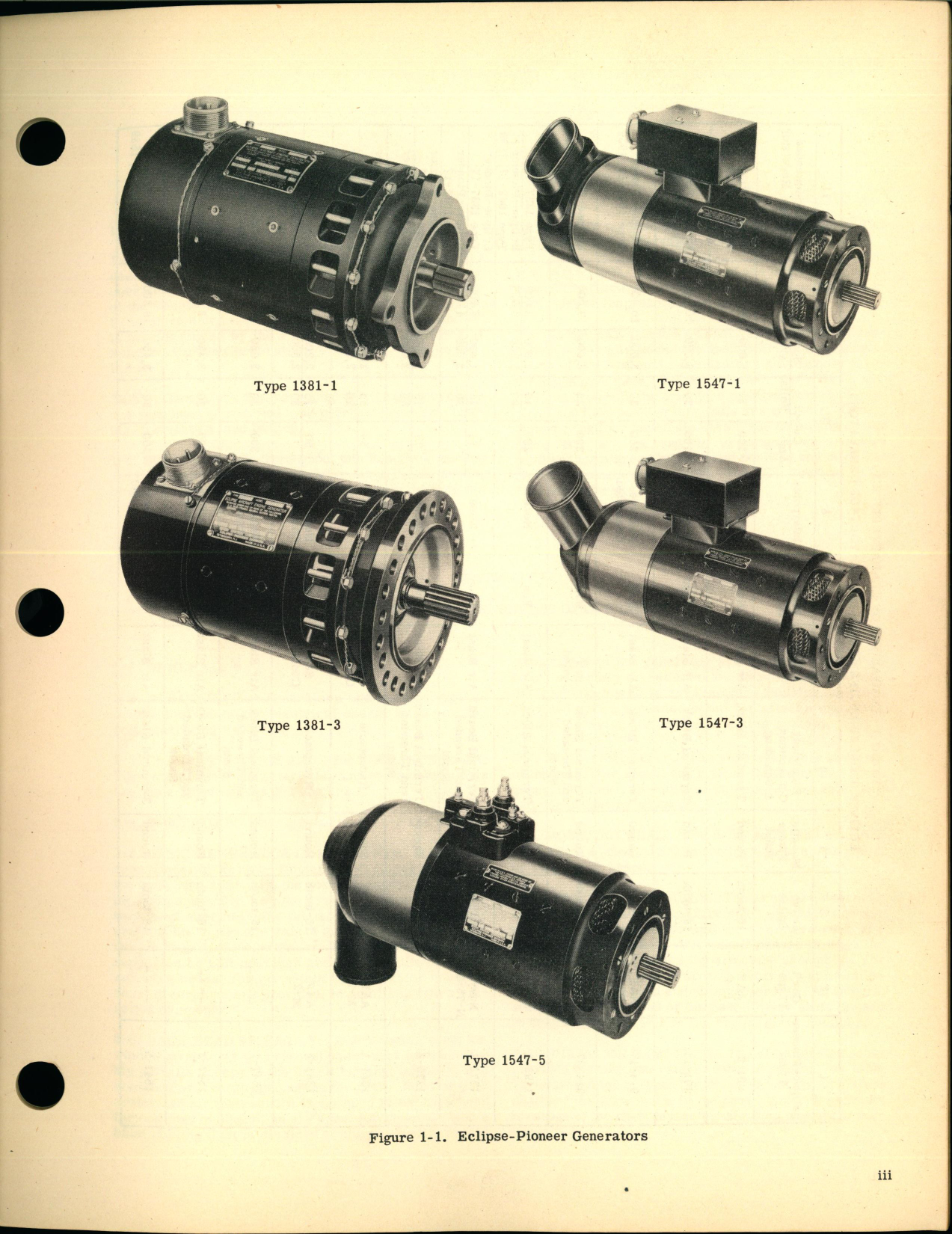 Sample page 5 from AirCorps Library document: Installation, Operation, and Service Maintenance for Engine Driven D-C Generators Types 901, 914, 1193, 1273, 1381, 1547