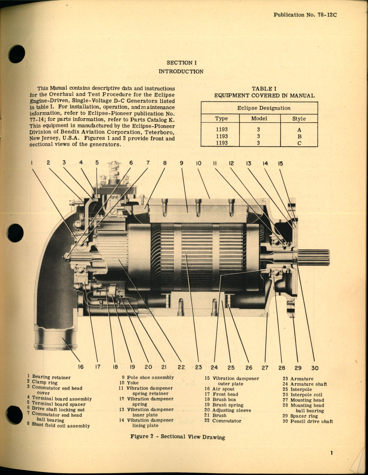 Sample page 5 from AirCorps Library document: Overhaul Instructions for Engine Driven D-C Generators Type 1193 Model 3