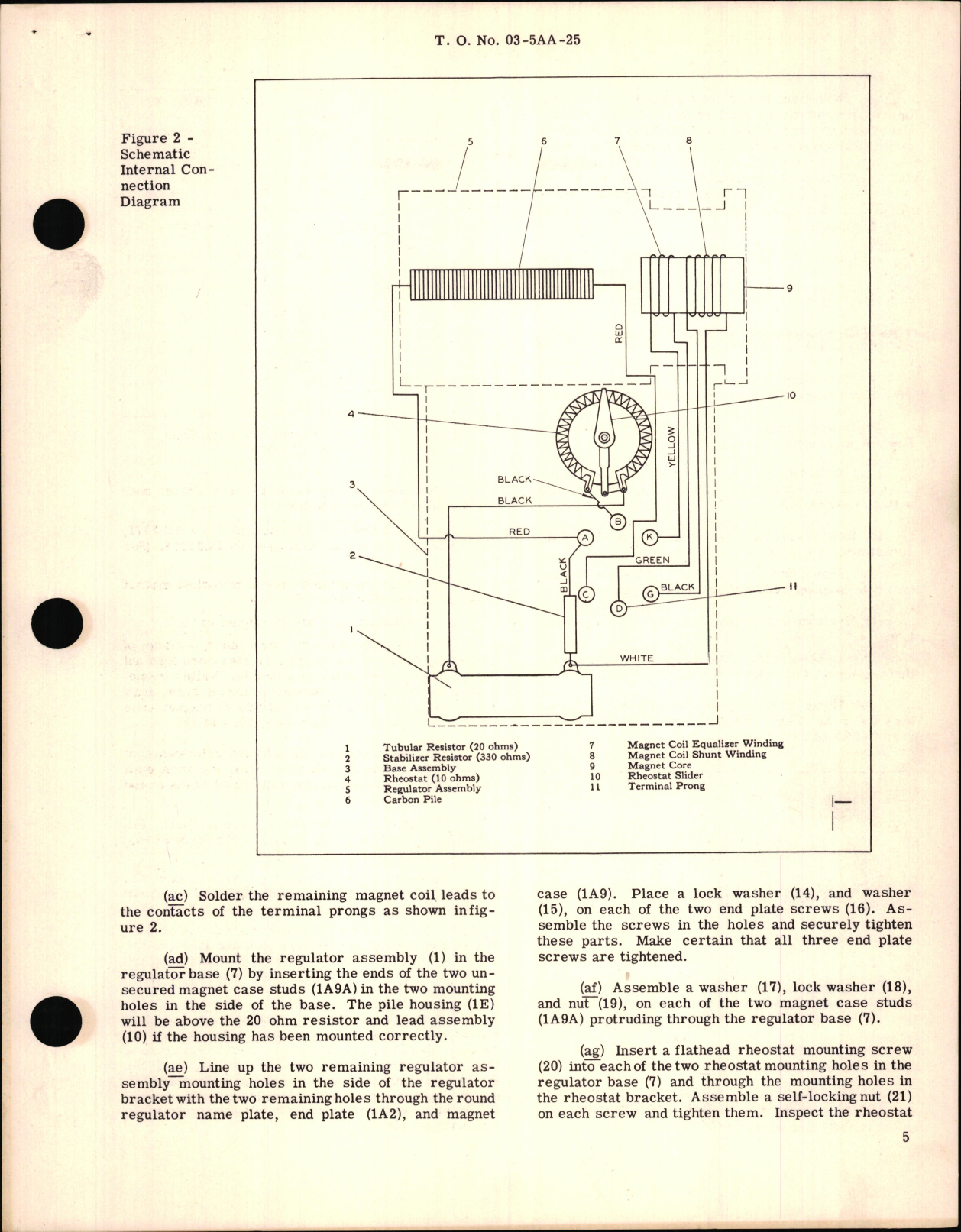 Sample page 5 from AirCorps Library document: Modification of Generator Voltage Regulators, Part Nos. 1042-2A and 1042-6A, 