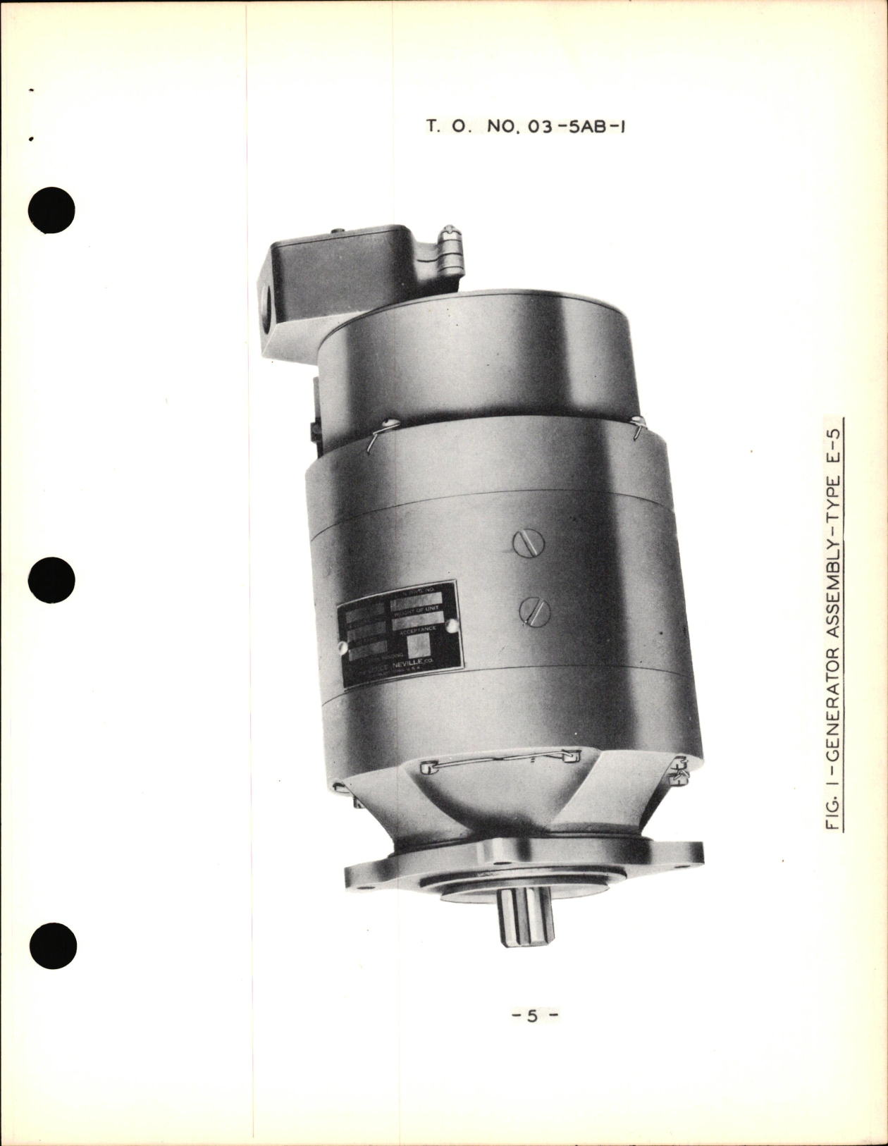 Sample page 7 from AirCorps Library document: Instructions with Parts Catalog for Aircraft Engine Generators and Control Box