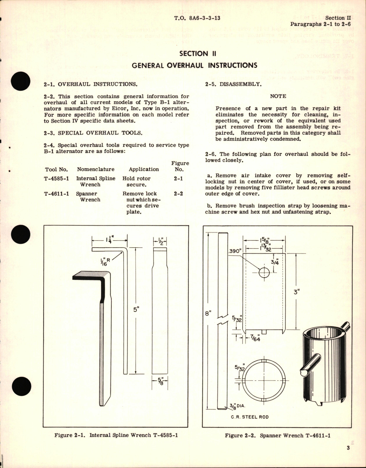 Sample page 7 from AirCorps Library document: Overhaul Instructions for Type B-1 Alternator Models 1-AB1-115S-3A1, 1-AB1-115S-3A2, 1-AB1-115S-3A, 1-AB1-115S-4, 1-AB1-115S-4A