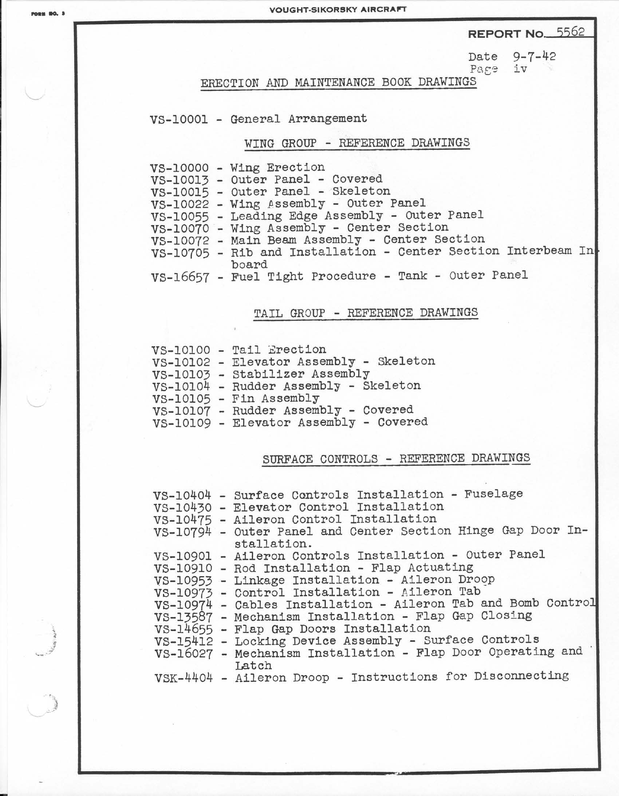 Sample page 7 from AirCorps Library document: Erection and Maintenance Instructions for Corsair F4U-1, FG-1, and F3A-1