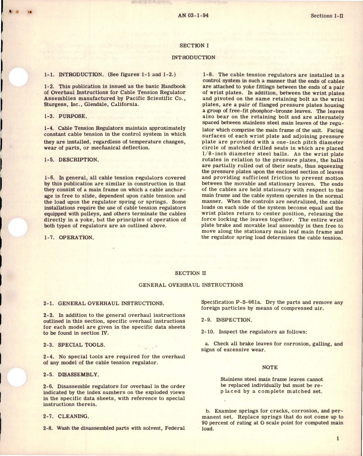 Sample page 5 from AirCorps Library document: Overhaul Instructions for Cable Tension Regulator Assemblies -  R72G-105, R72-10007-15-00, R72-10007-35-00, and R72-3019-85-00